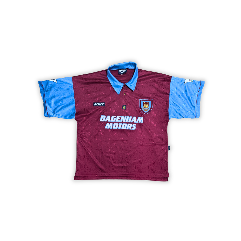 1995-97 West Ham Home Shirt - Hartson 10