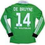 2013-14 Vfl Wolfsburg Long Sleeve Home Shirt - De Bruyne 14