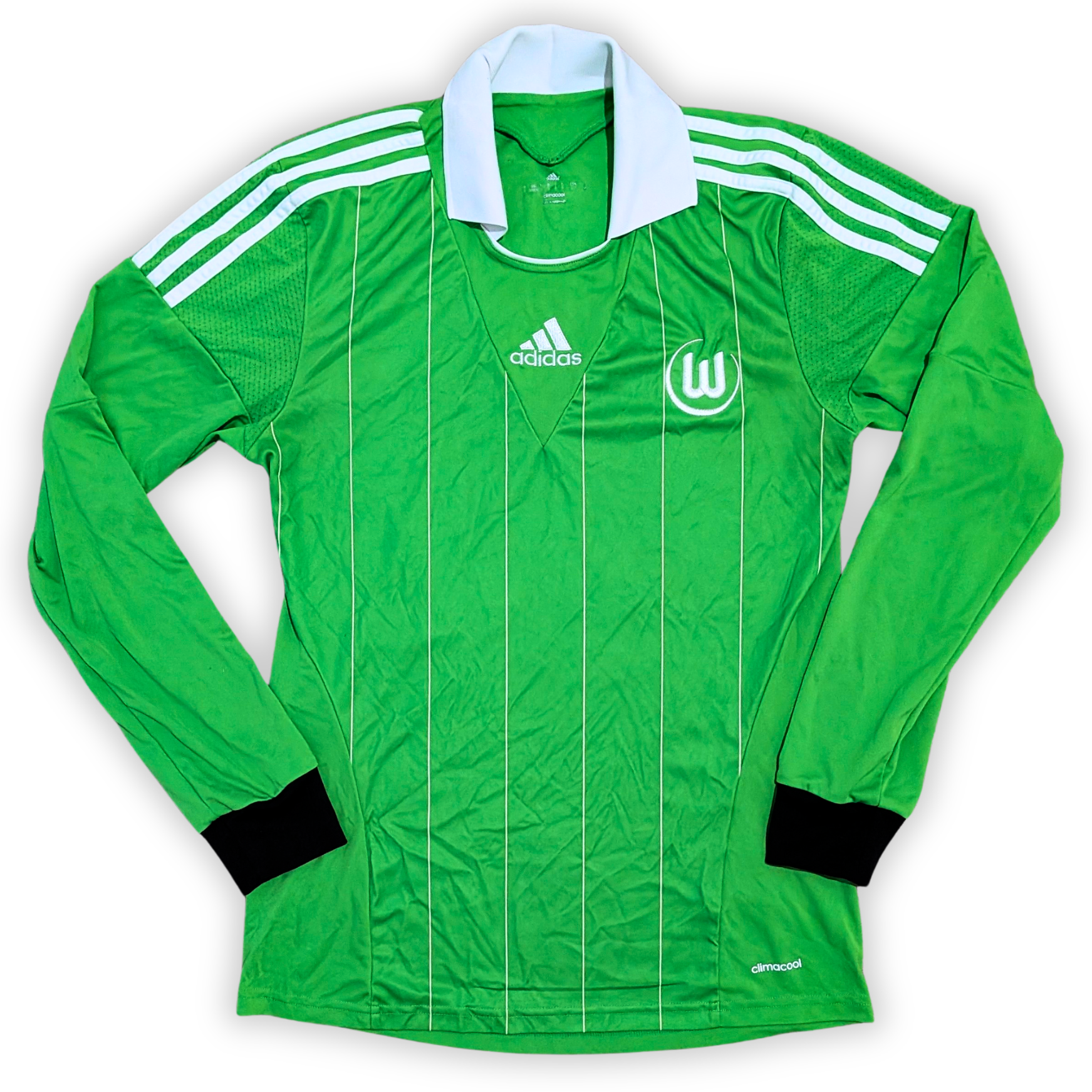 2013-14 Vfl Wolfsburg Long Sleeve Home Shirt - De Bruyne 14