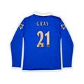 2004-05 Birmingham City Long Sleeve Home Shirt - Gray 21