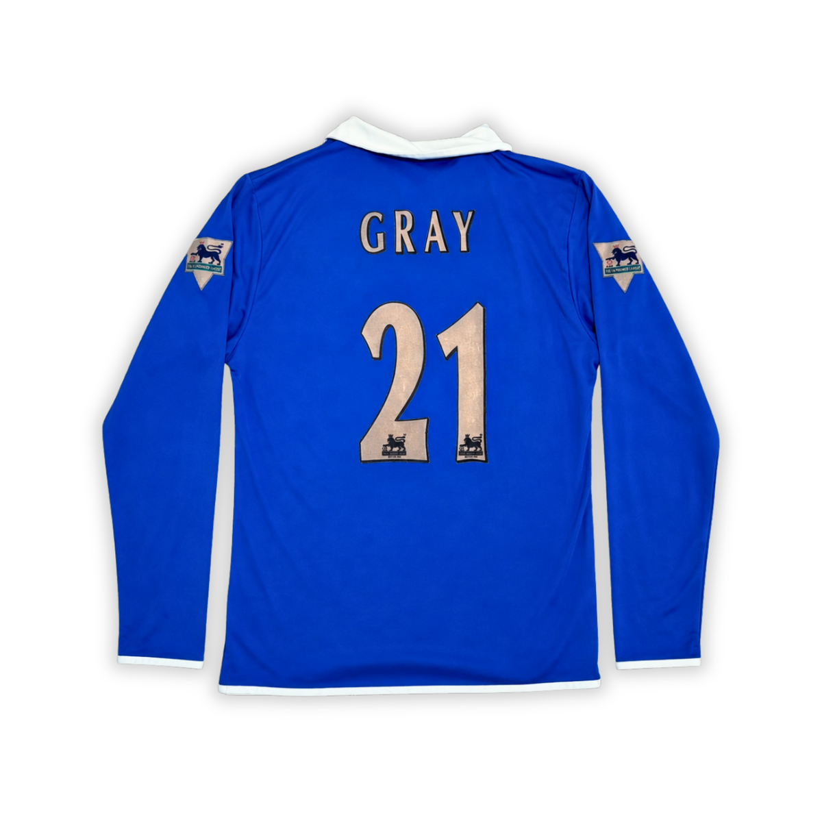 2004-05 Birmingham City Long Sleeve Home Shirt - Gray 21