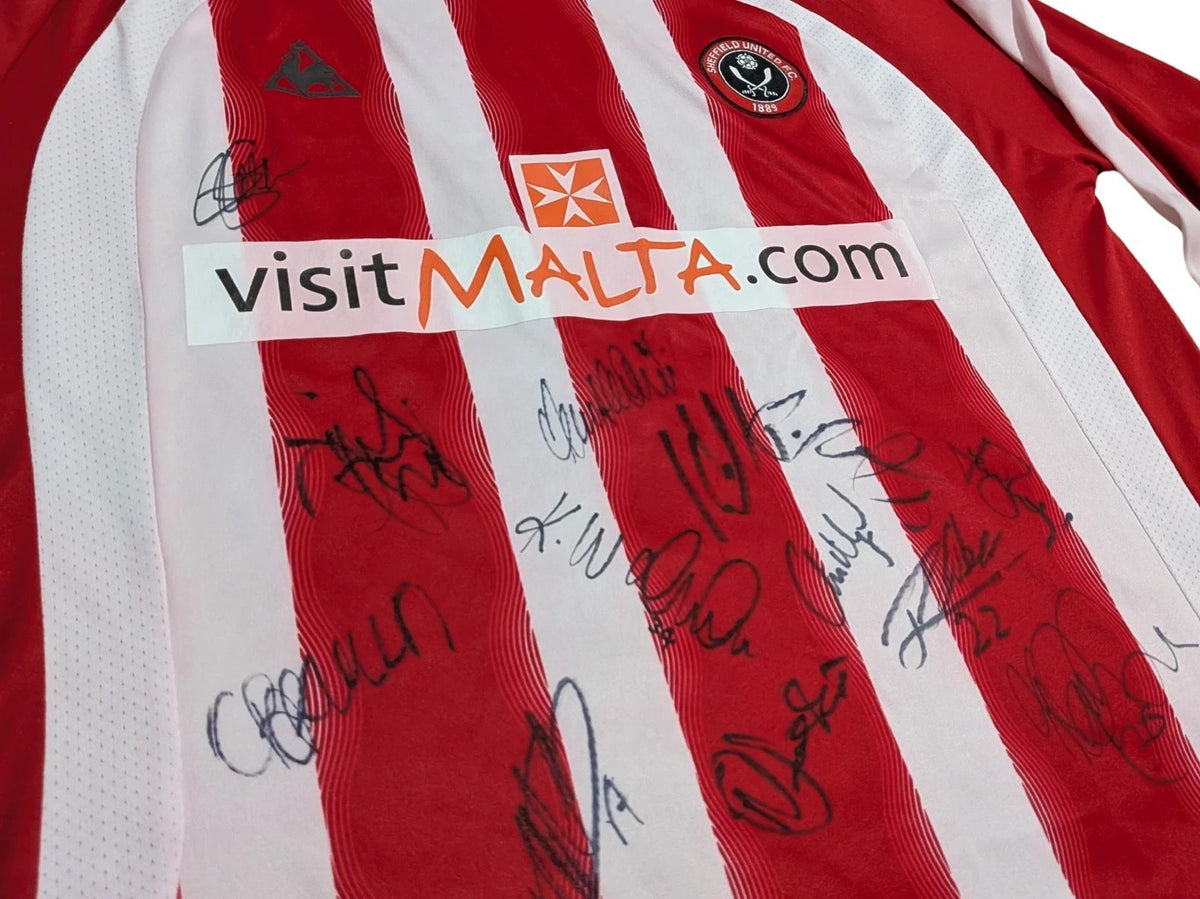 2008-09 Sheffield United Long Sleeve Home Shirt