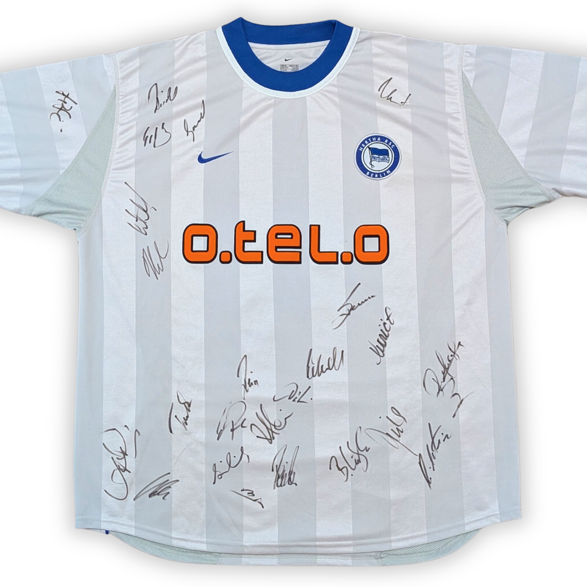 2000-01 Hertha Berlin Multi Signed Away Shirt