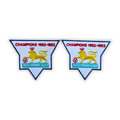 1992-93 Premier League Champions Embroidered Sleeve Patch (Pair)