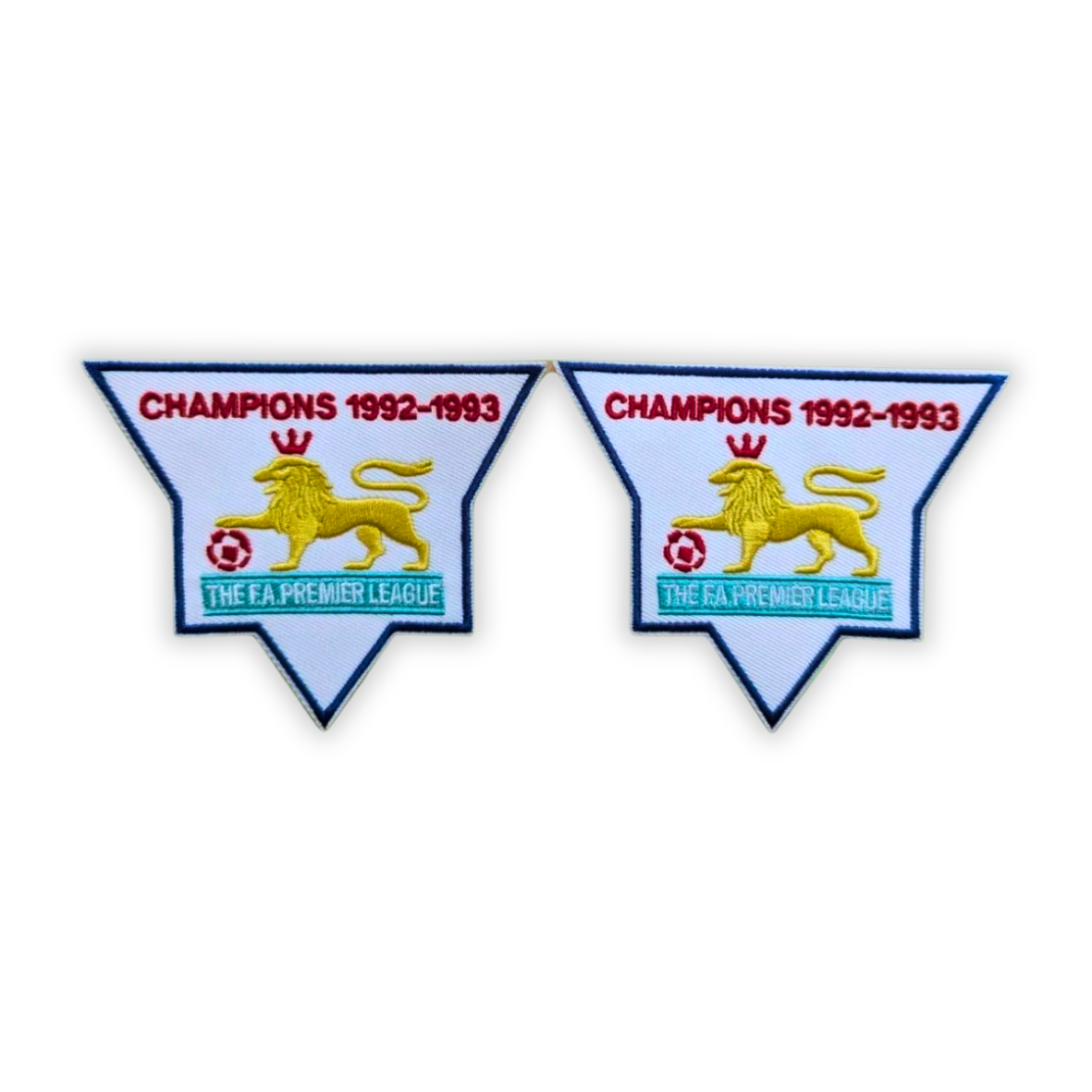 1992-93 Premier League Champions Embroidered Sleeve Patch (Pair)
