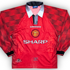 1996-98 Manchester United L/S Home Shirt - Cantona 7
