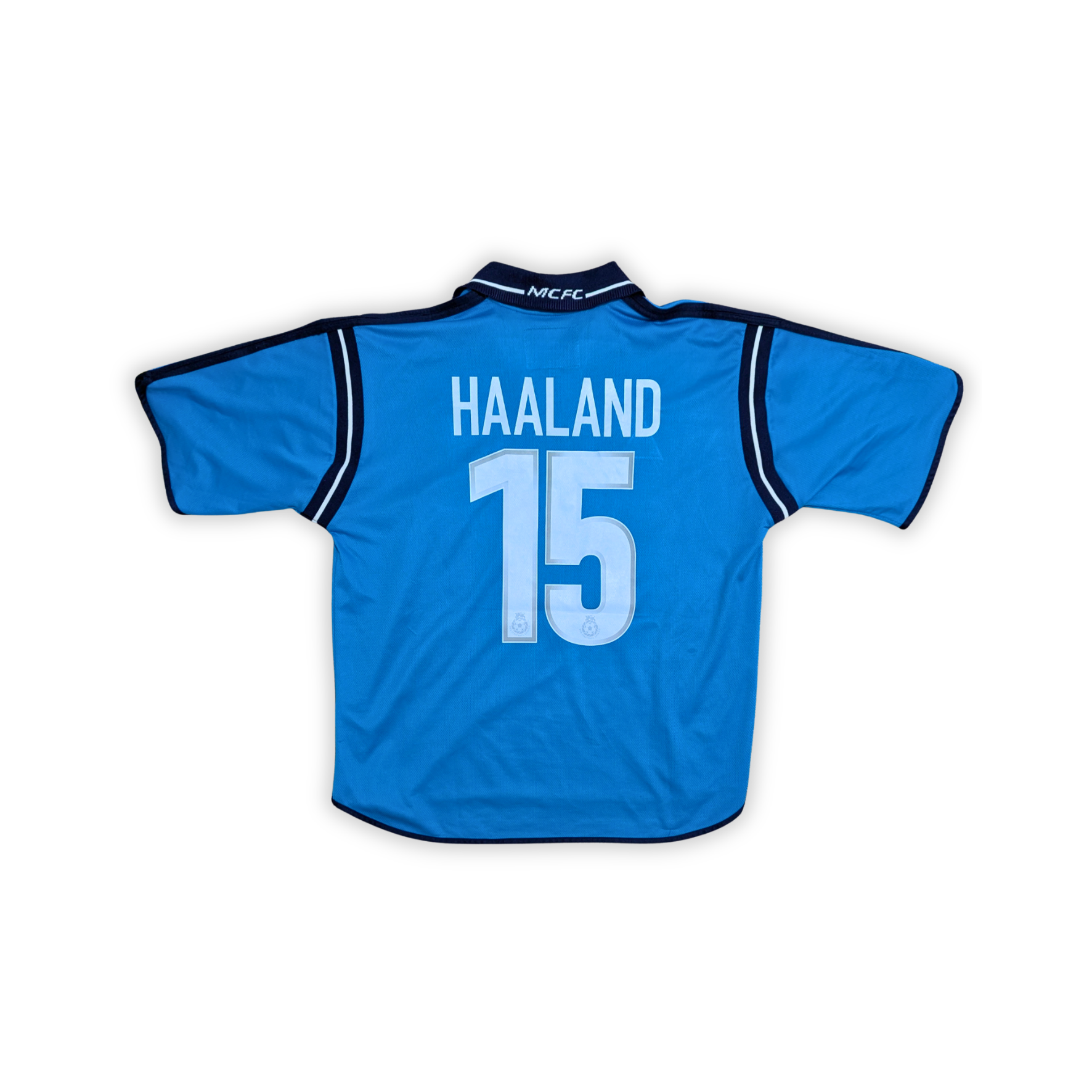 2001-02 Manchester City Home Shirt - Haaland 15