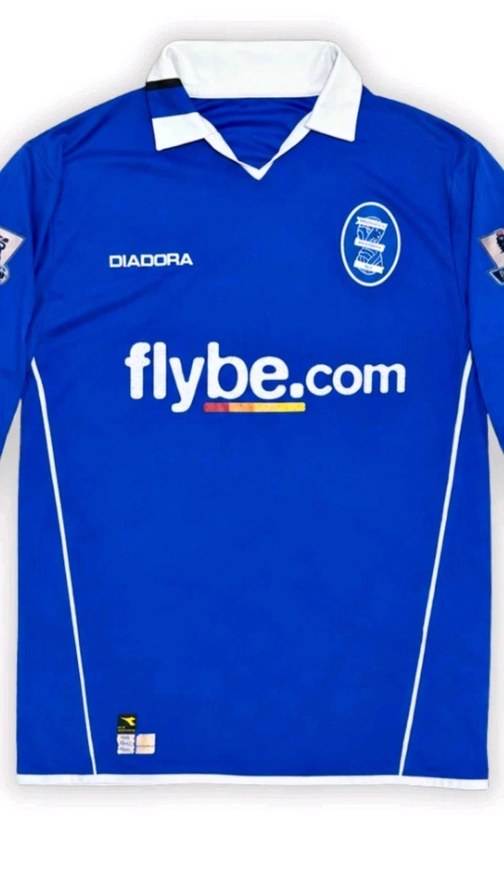 2004-05 Birmingham City Long Sleeve Home Shirt - Gray 21