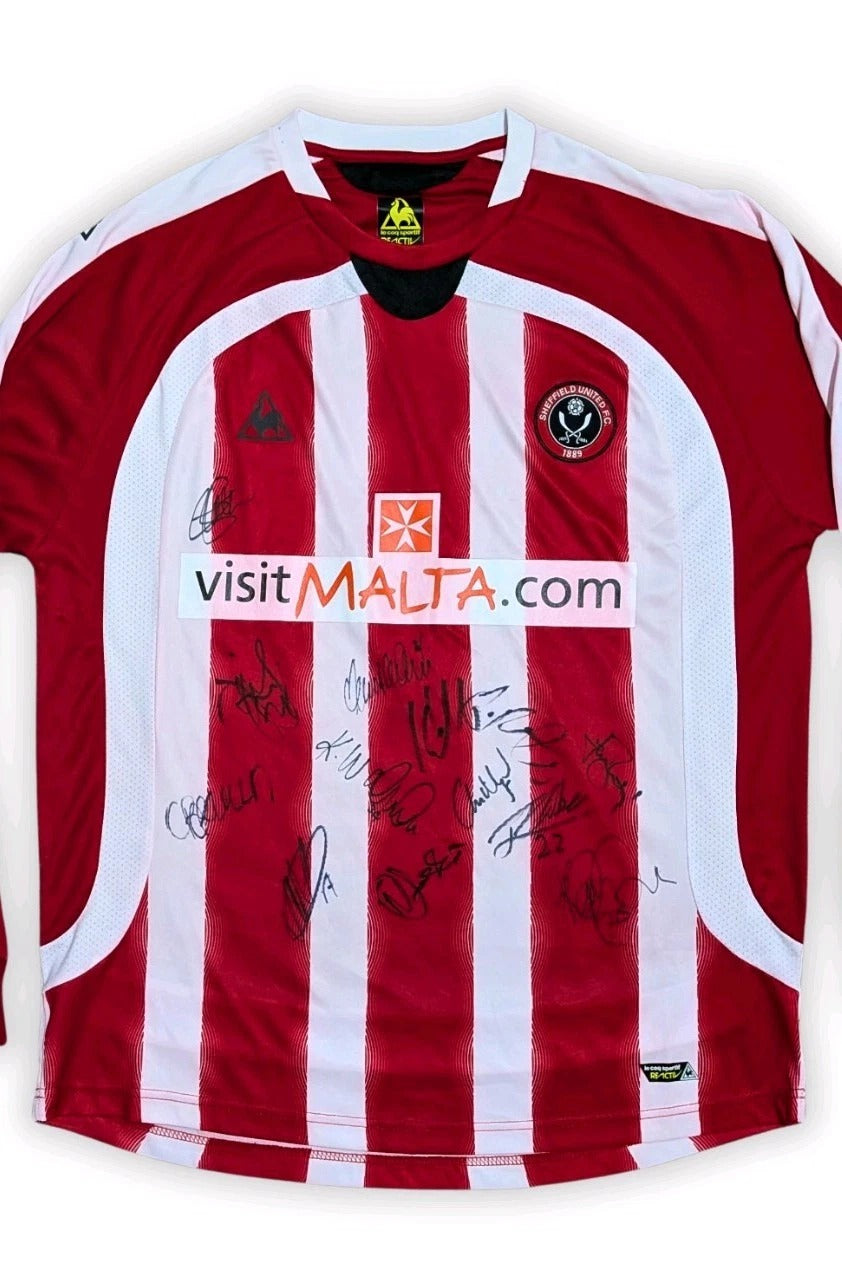 2008-09 Sheffield United Long Sleeve Home Shirt