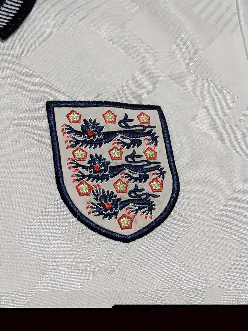 1990 England Home Shirt 2000s Umbro Re-issue - #19
