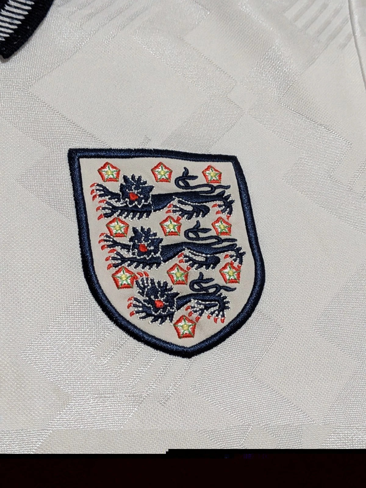 1990 England Home Shirt 2000s Umbro Re-issue - #19