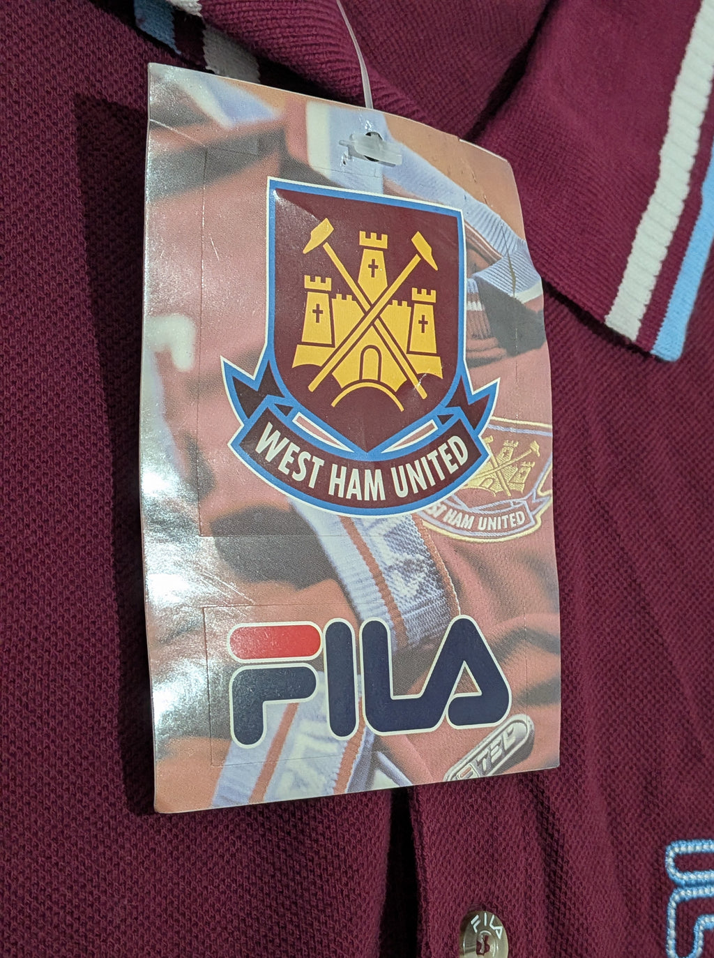 90s West Ham Fila Leisure Polo Shirt - BNWT