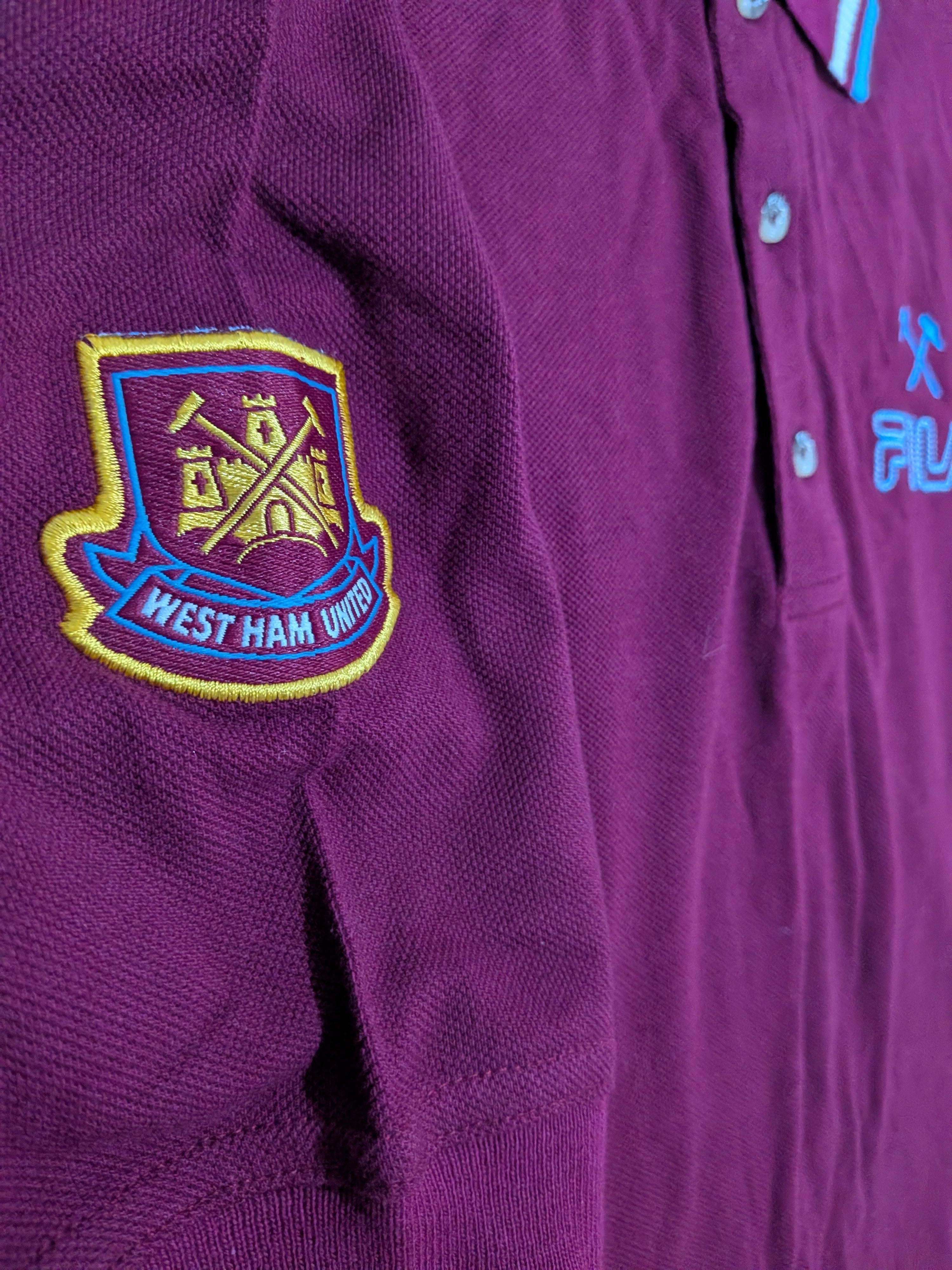 90s West Ham Fila Leisure Polo Shirt - BNWT
