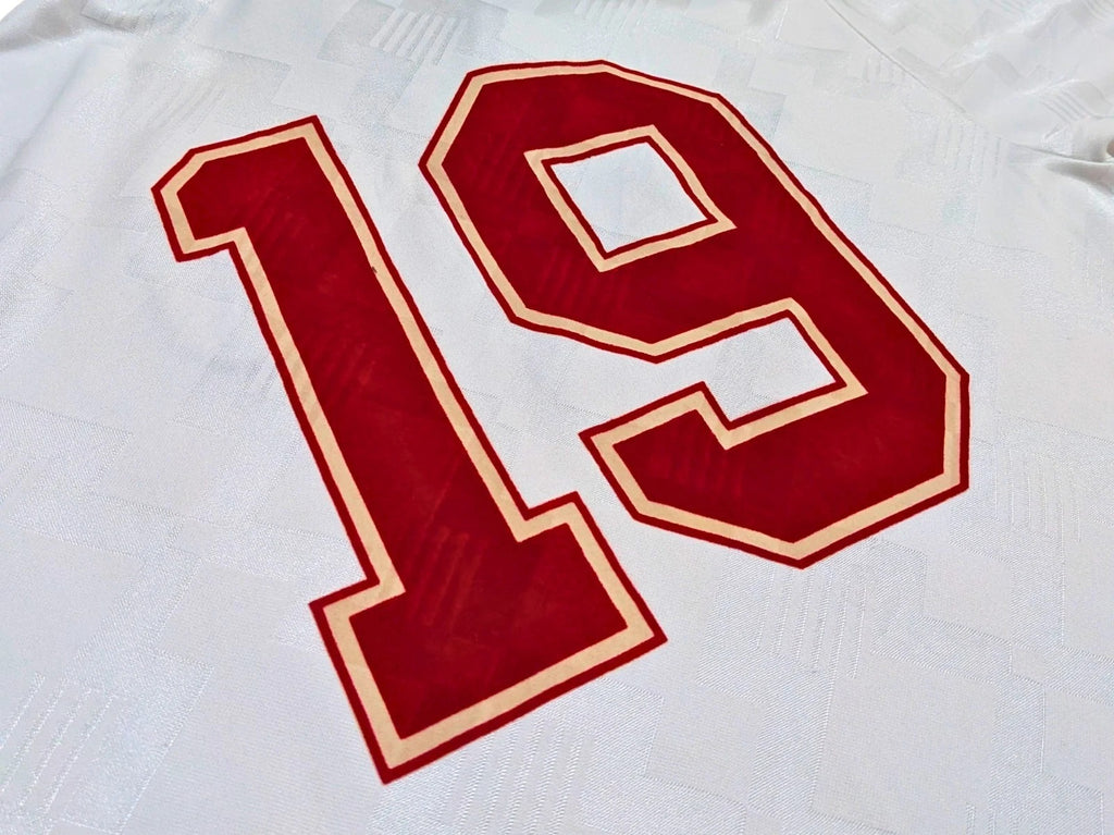 1990 England Home Shirt 2000s Umbro Re-issue - #19