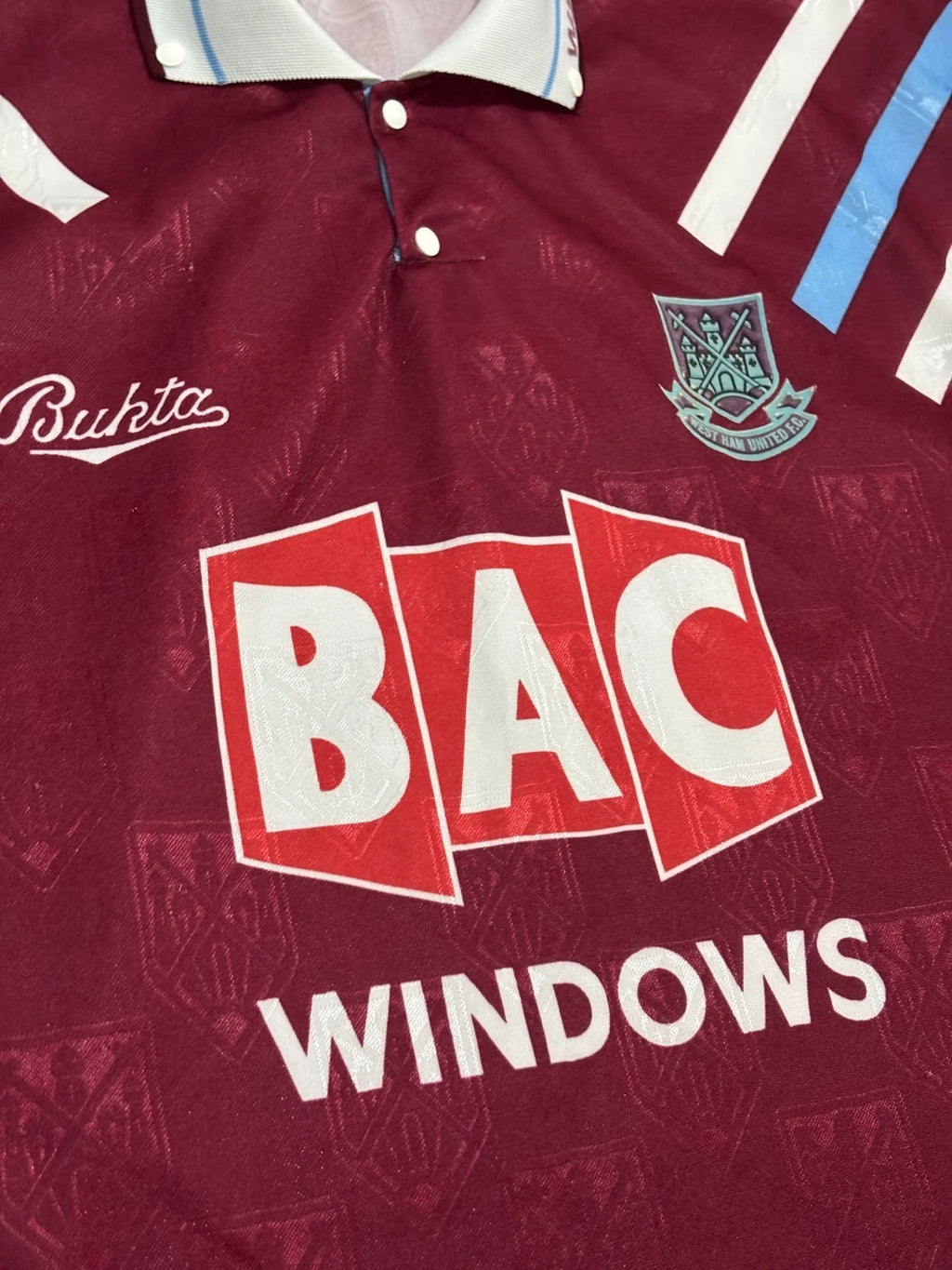 1991-92 West Ham Home Shirt