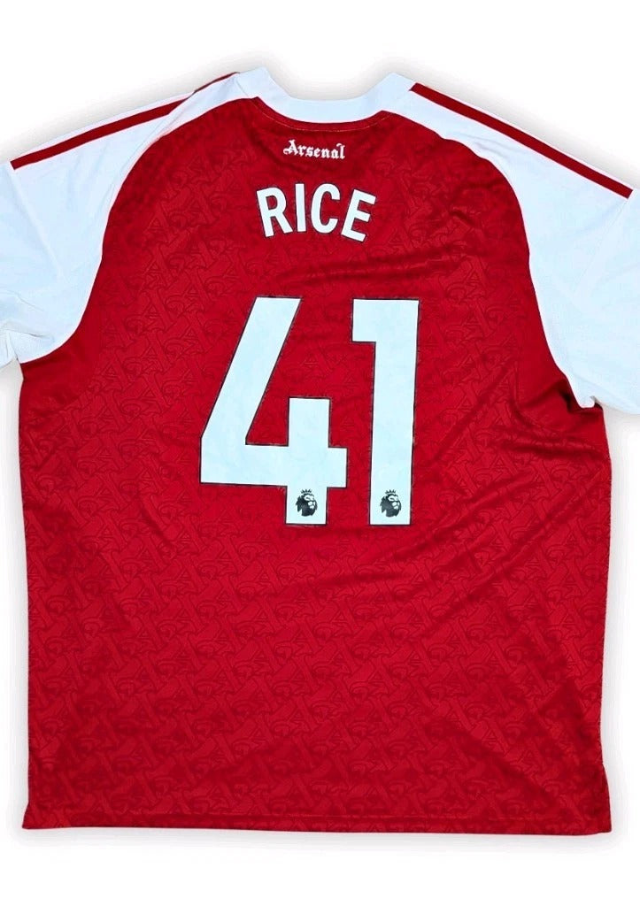 2025-26 Arsenal Home Shirt - Rice 41