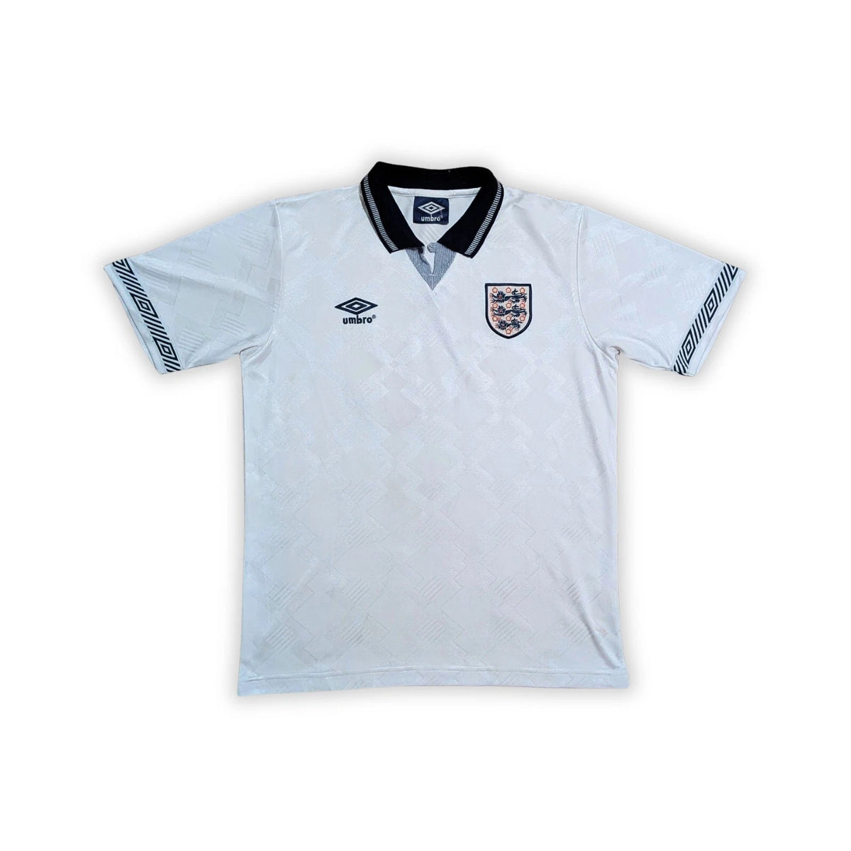 1990 England Home Shirt 2000s Umbro Re-issue - #19