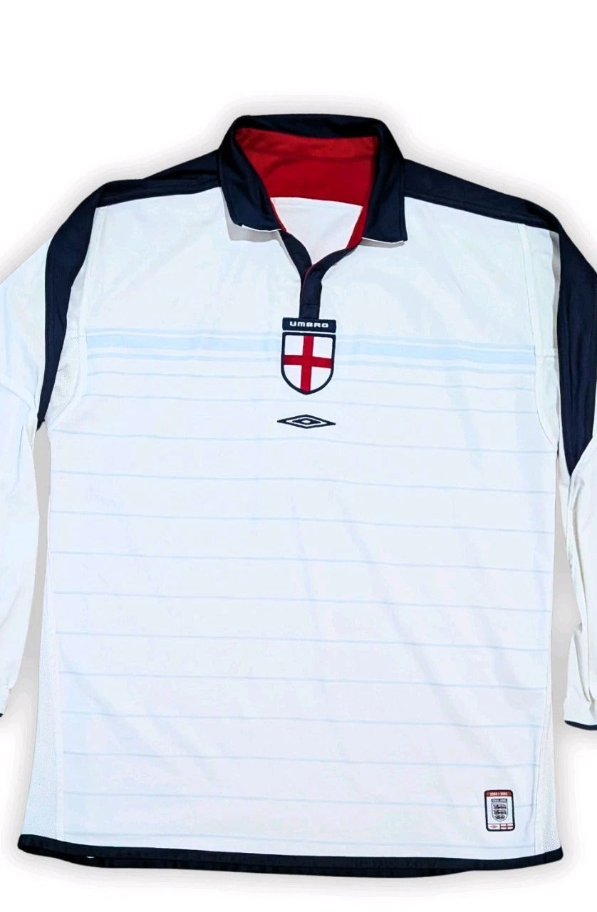 2003-05 England Long Sleeve Home Shirt