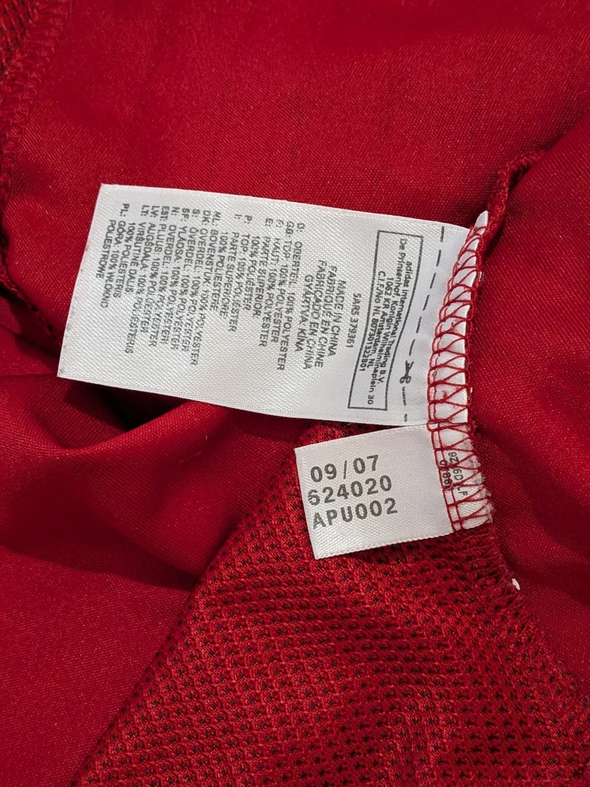 2007-10 Denmark Player Issue Long Sleeve Home Shirt
