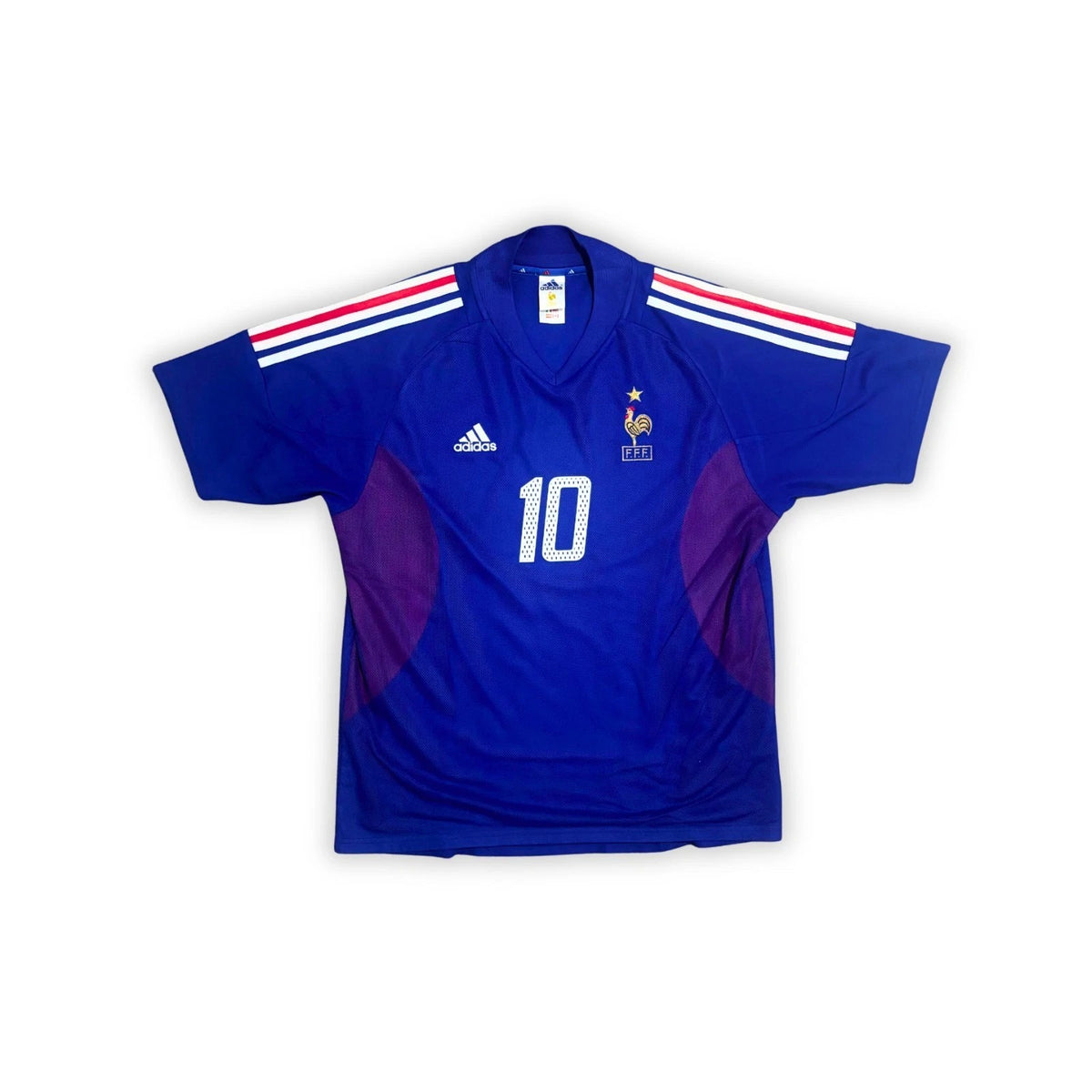 2002-04 France Home Shirt - Zidane 10