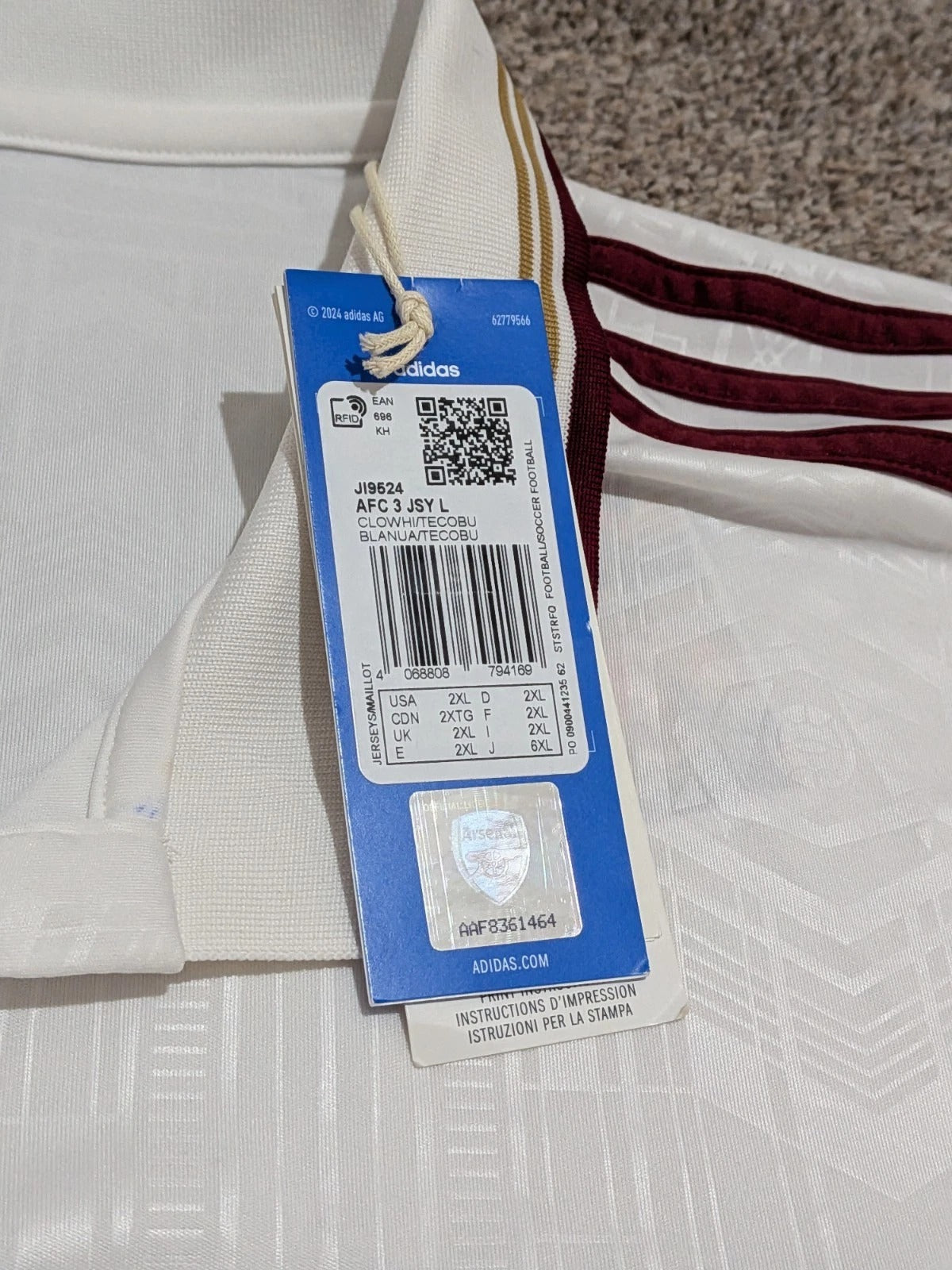 2025-26 Arsenal Long Sleeve Third Shirt (BNWT)