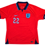2022-23 England Away Shirt - Bellingham 22