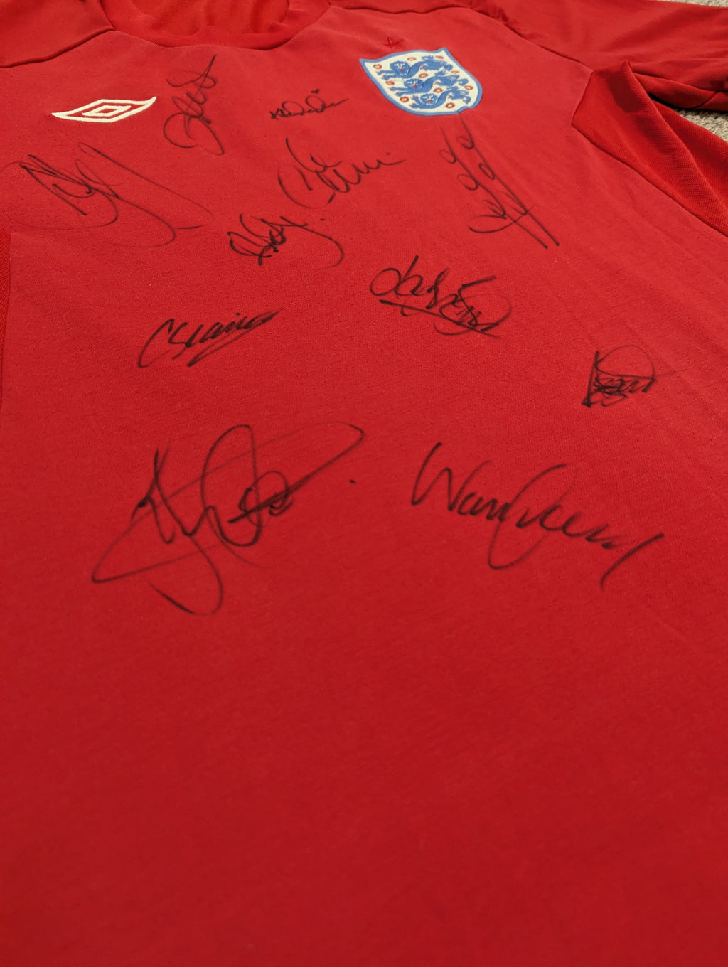 2010-11 England Away Signed Shirt