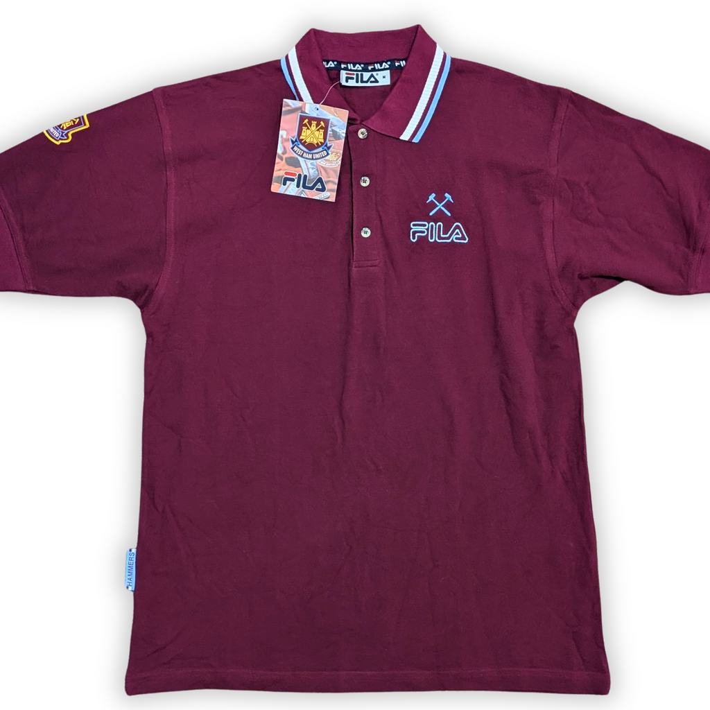 90s West Ham Fila Leisure Polo Shirt - BNWT