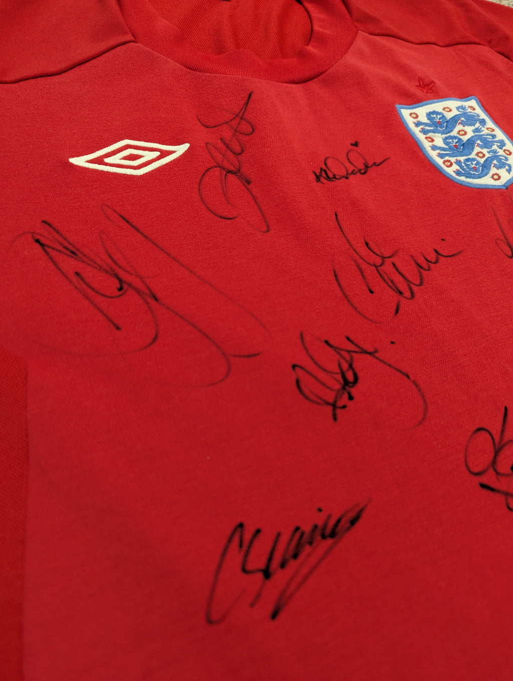 2010-11 England Away Signed Shirt