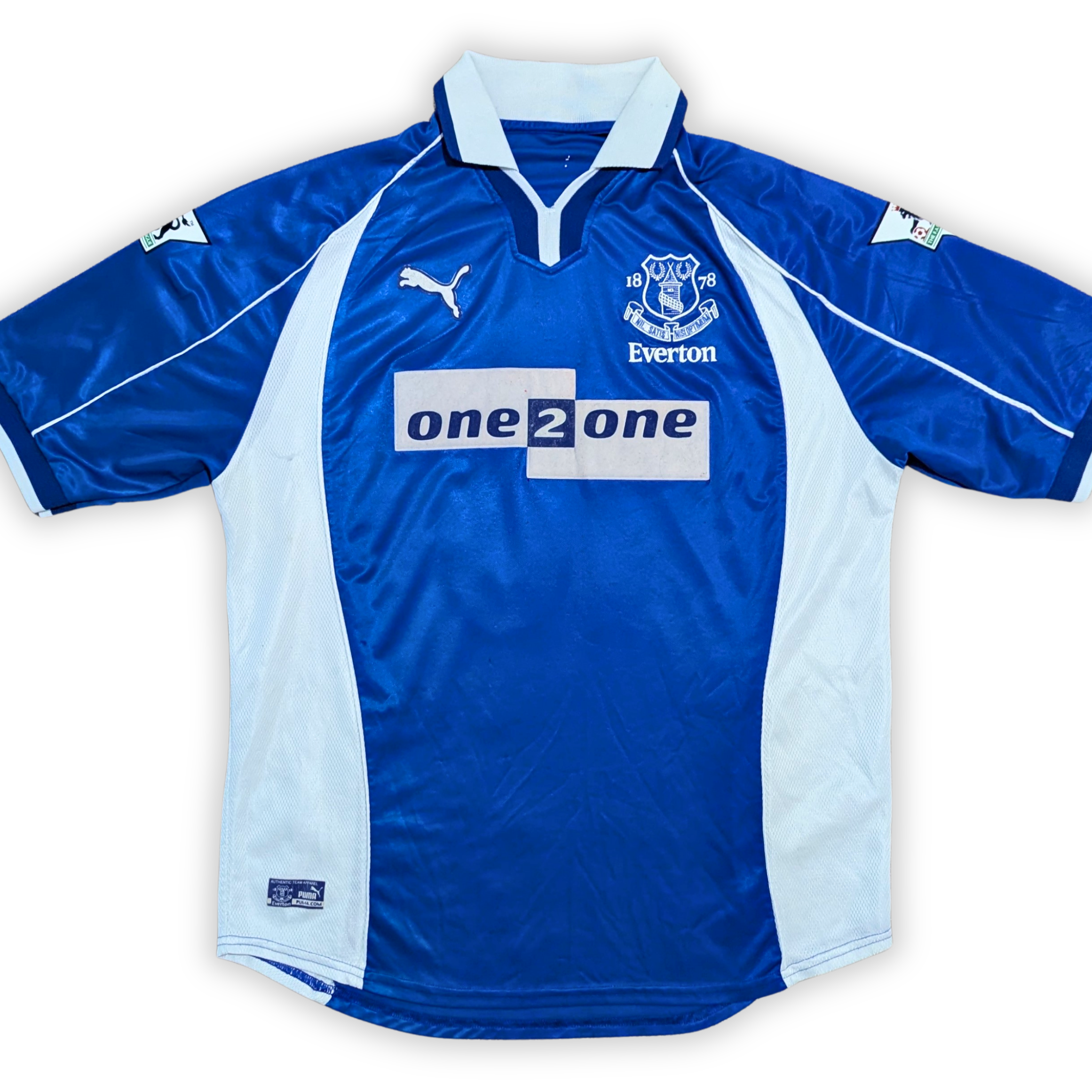 2000-02 Everton Home Shirt - Gascoigne 18