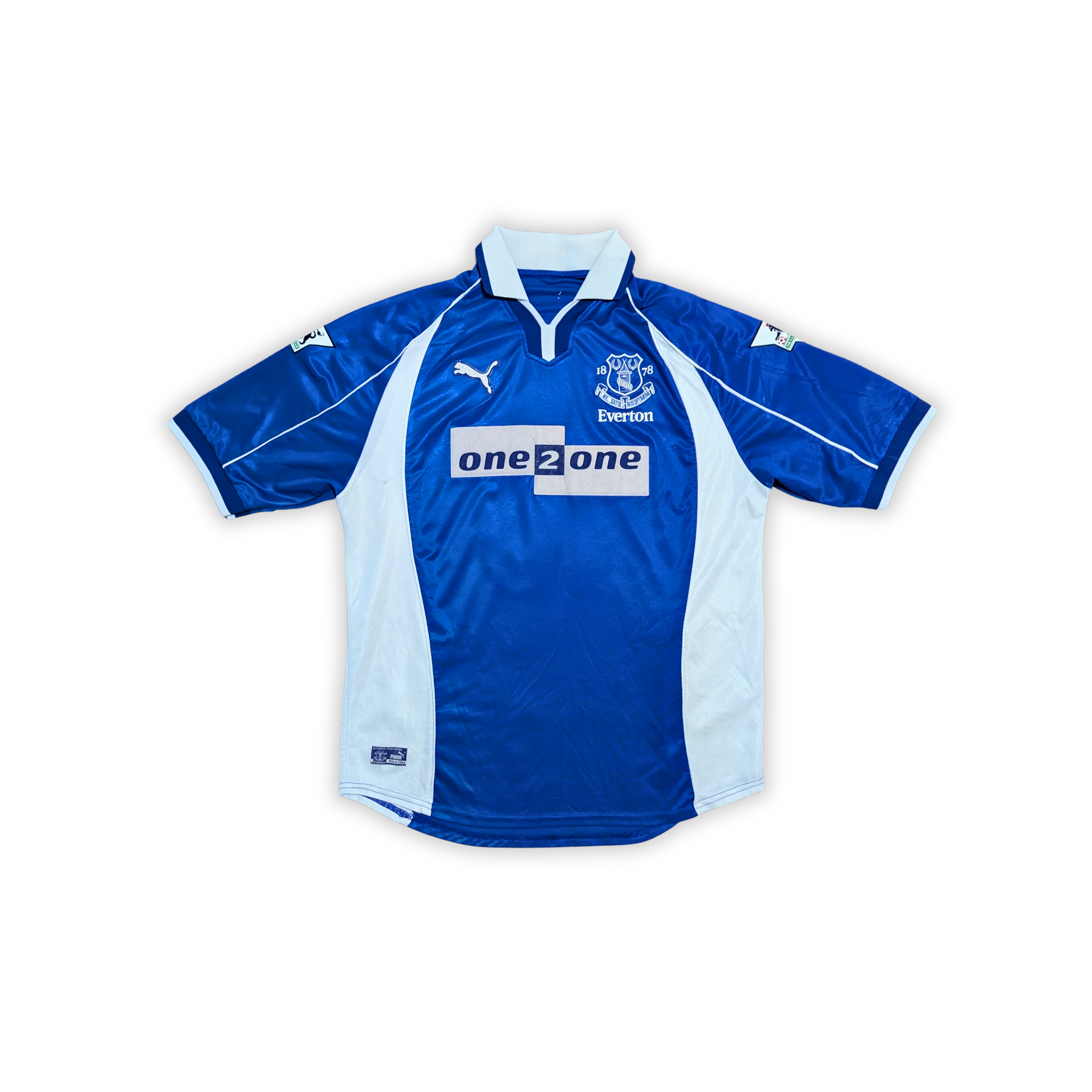 2000-02 Everton Home Shirt - Gascoigne 18