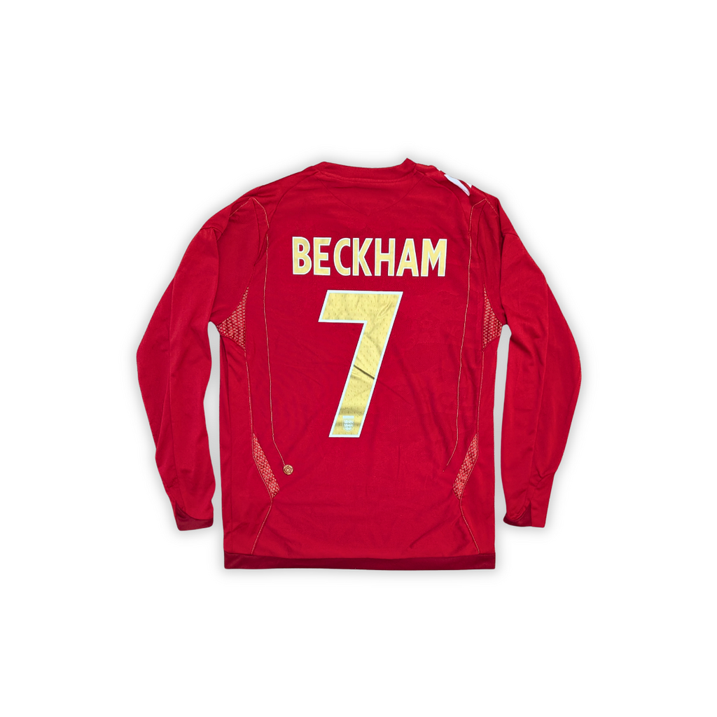 2006-08 England L/S Away Shirt - Beckham 7