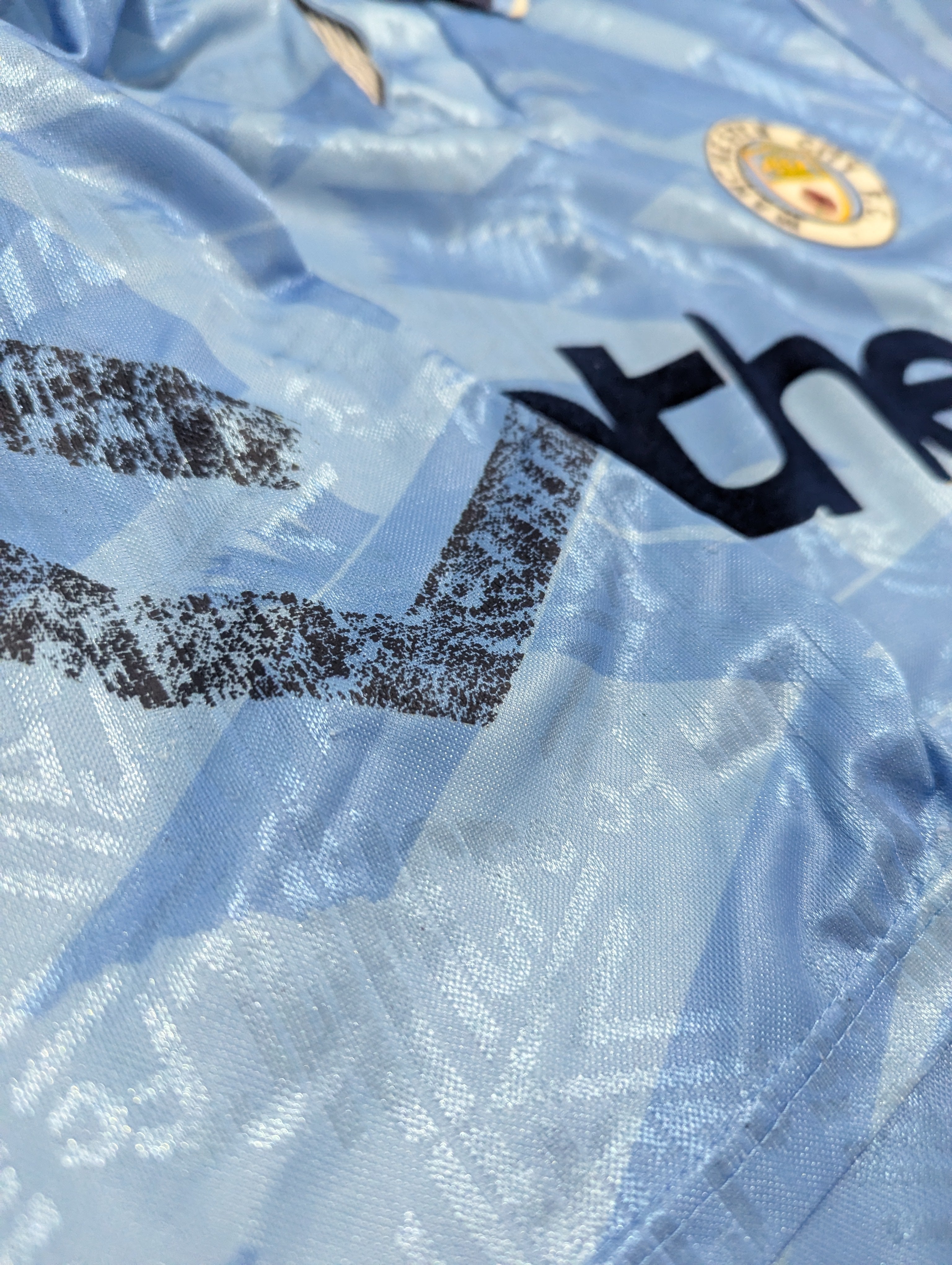 1991-93 Manchester City Away Shirt