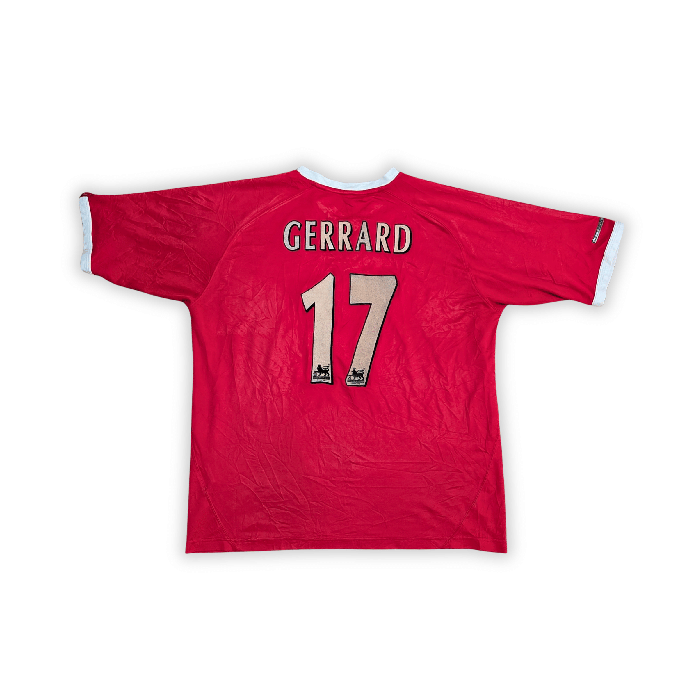 2001-03 Liverpool UCL European Home Shirt - Gerrard 17