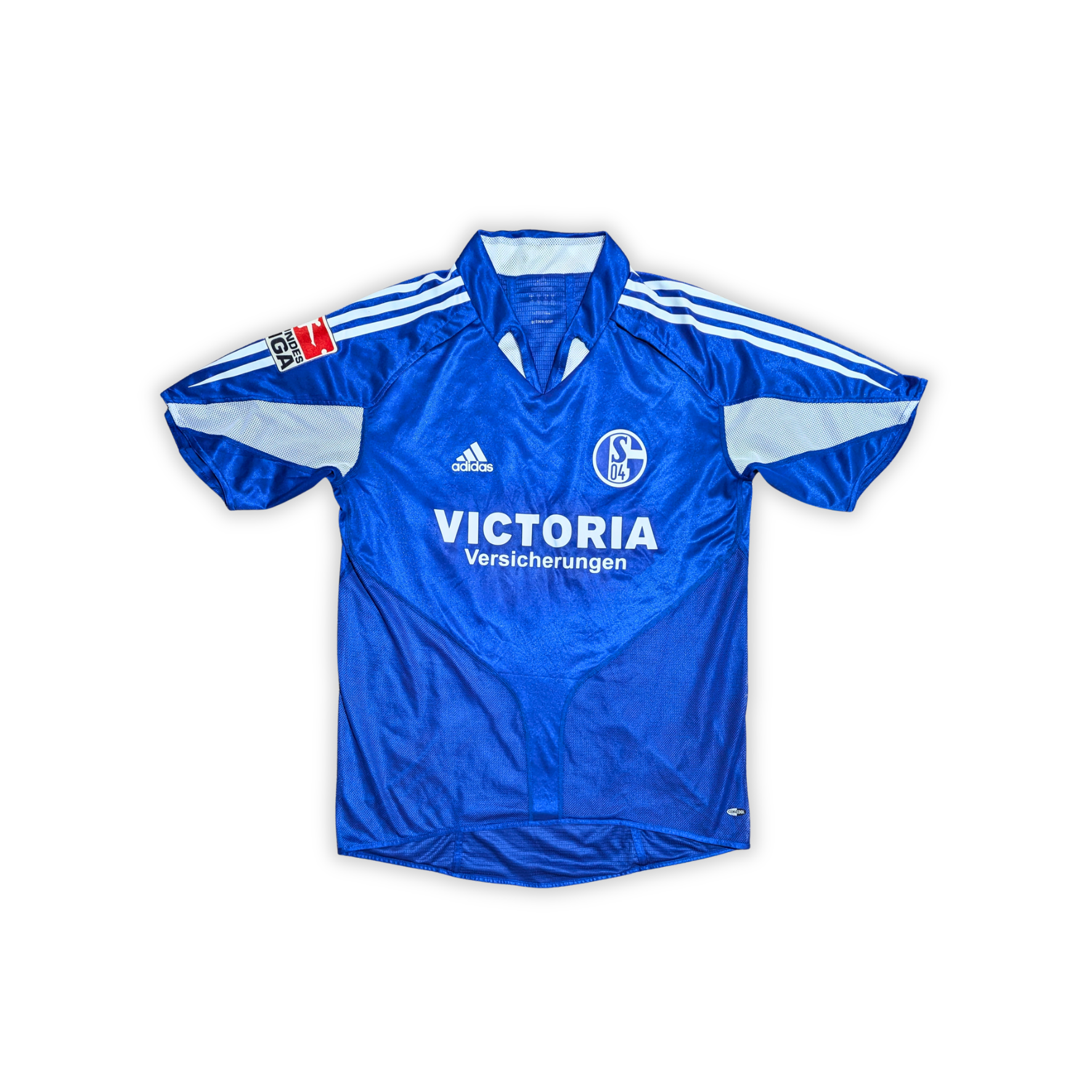 2004-05 Schalke 04 Signed Match Issue Home Shirt - Lincoln 10