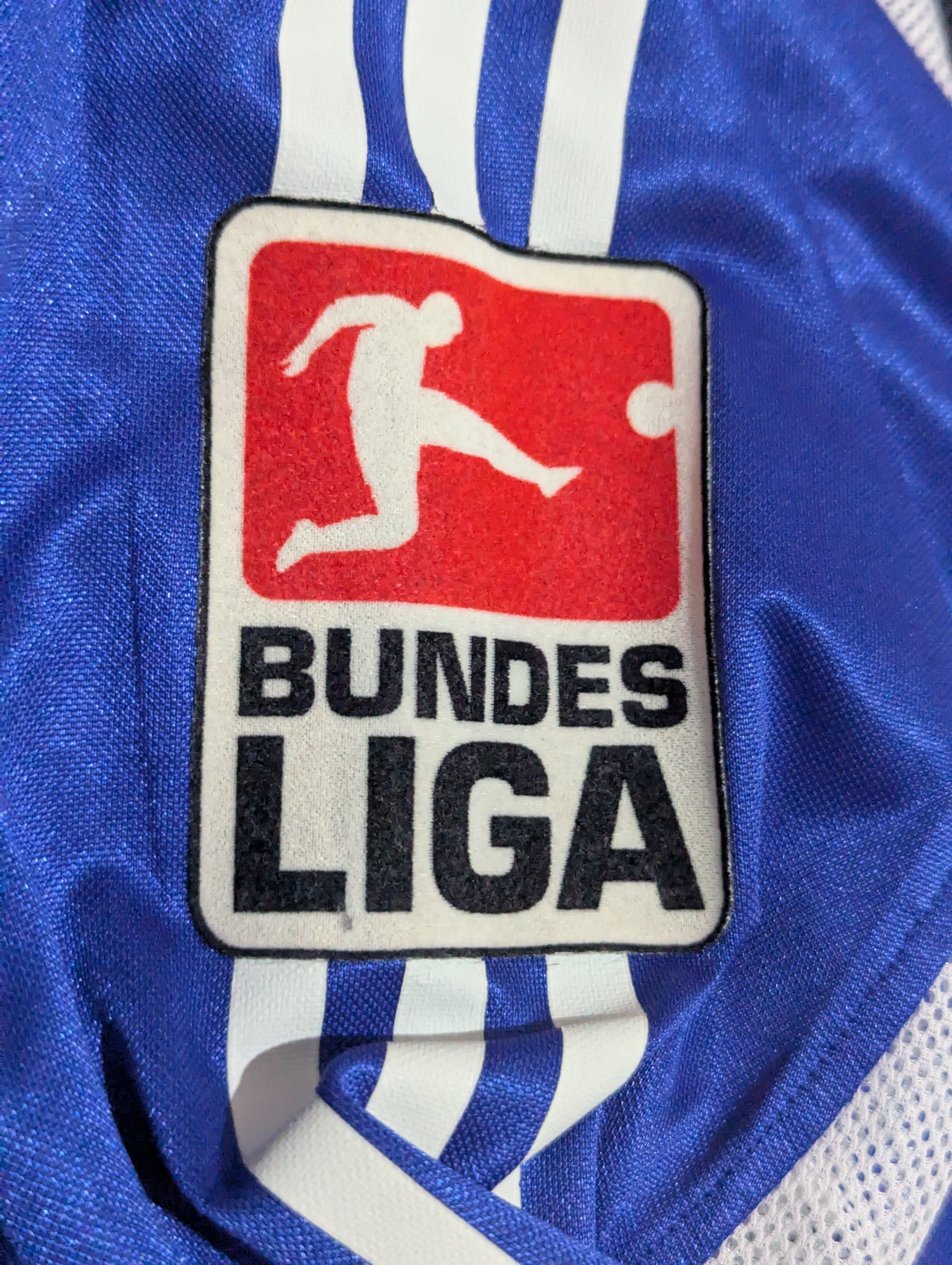 2004-05 Schalke 04 Signed Match Issue Home Shirt - Lincoln 10
