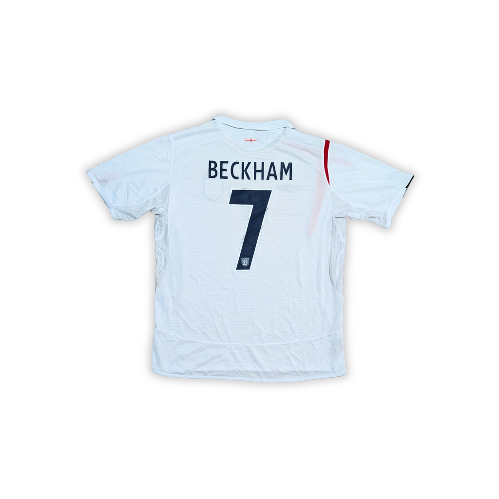 2005-07 England Home Shirt - Beckham 7