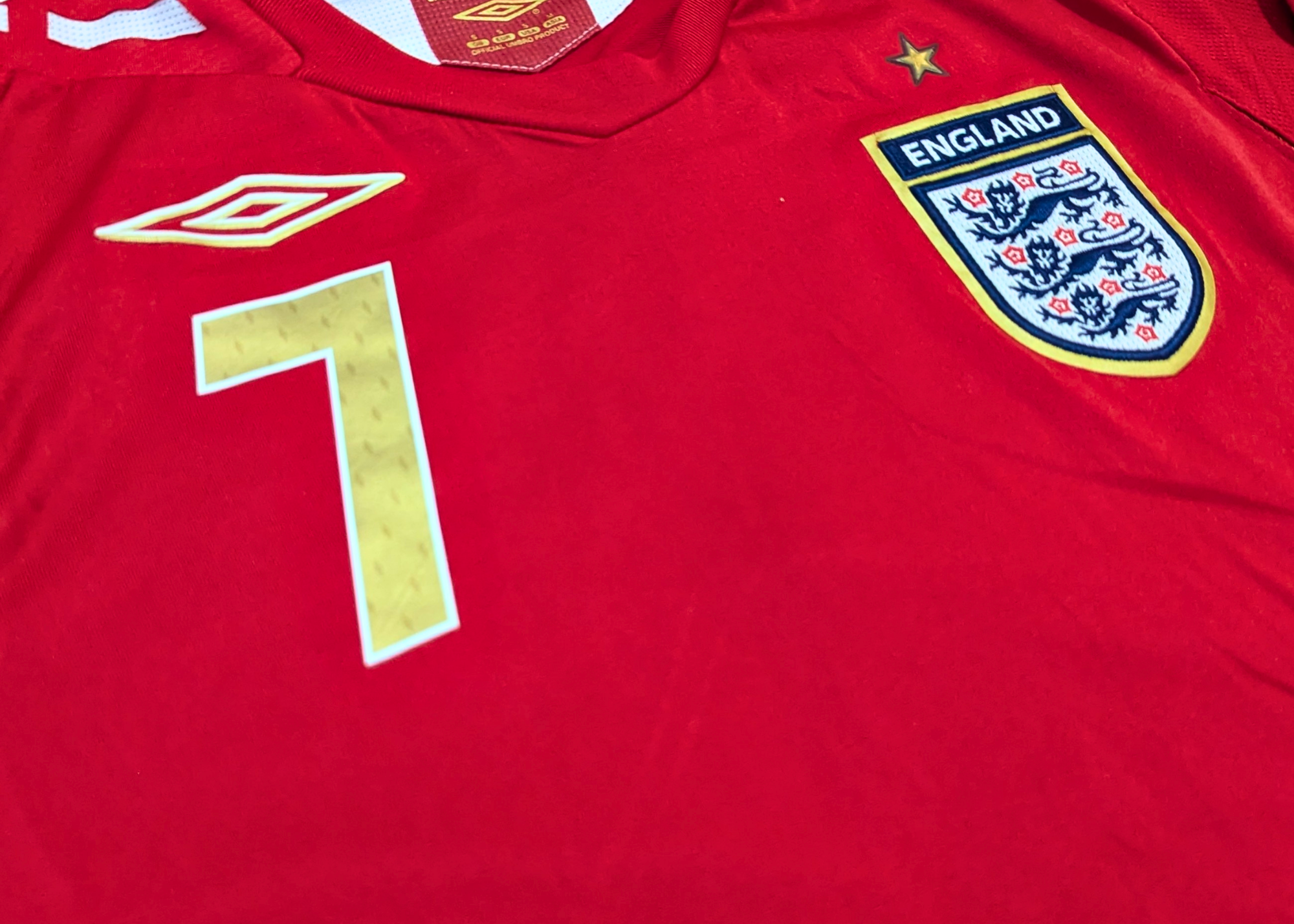 2006-08 England L/S Away Shirt - Beckham 7
