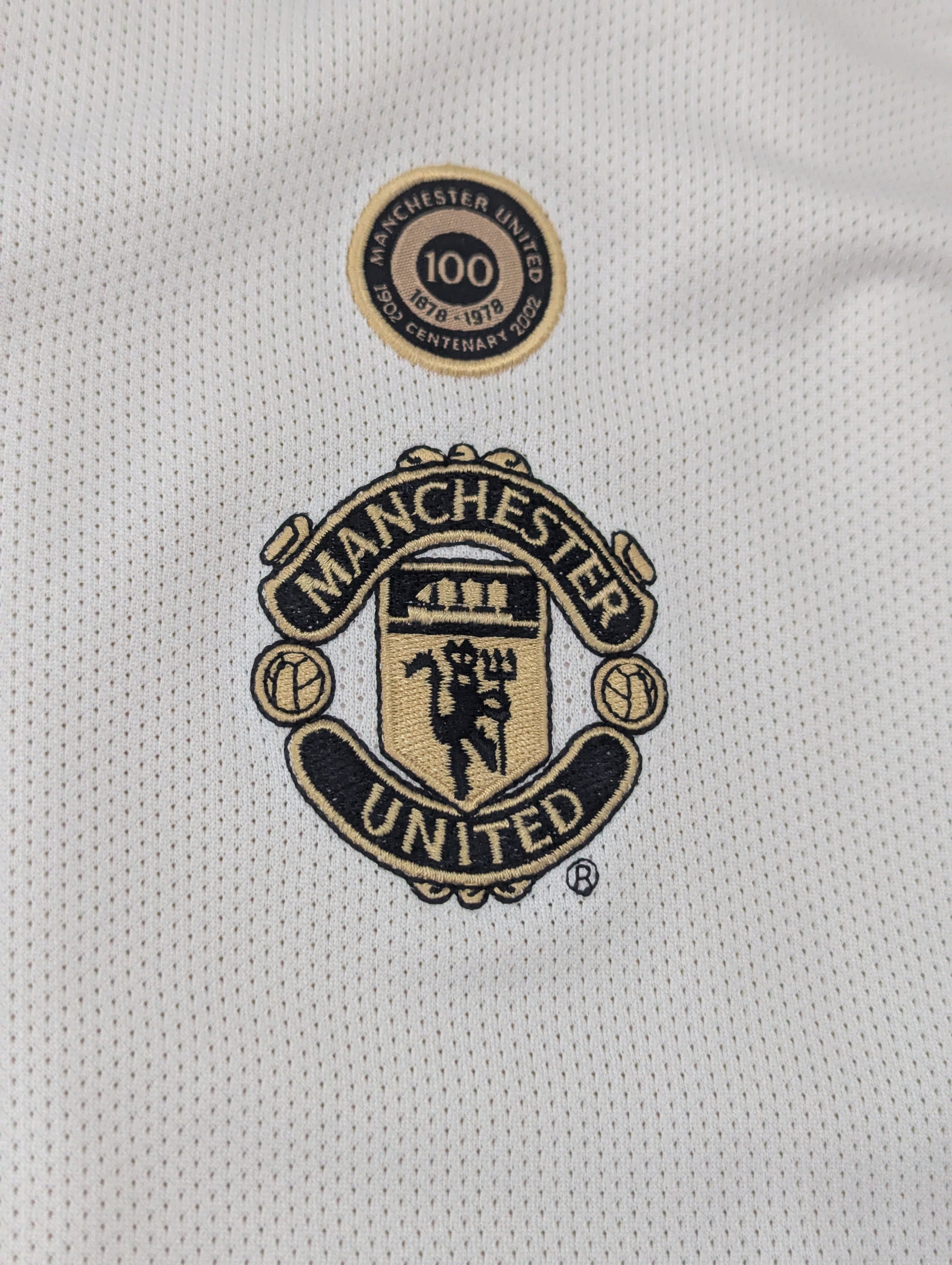 2001-02 Manchester United Away Shirt - Blanc 6