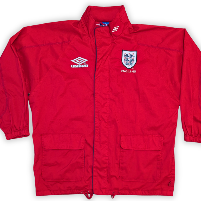 1998-00 England Umbro Hooded Rain Jacket