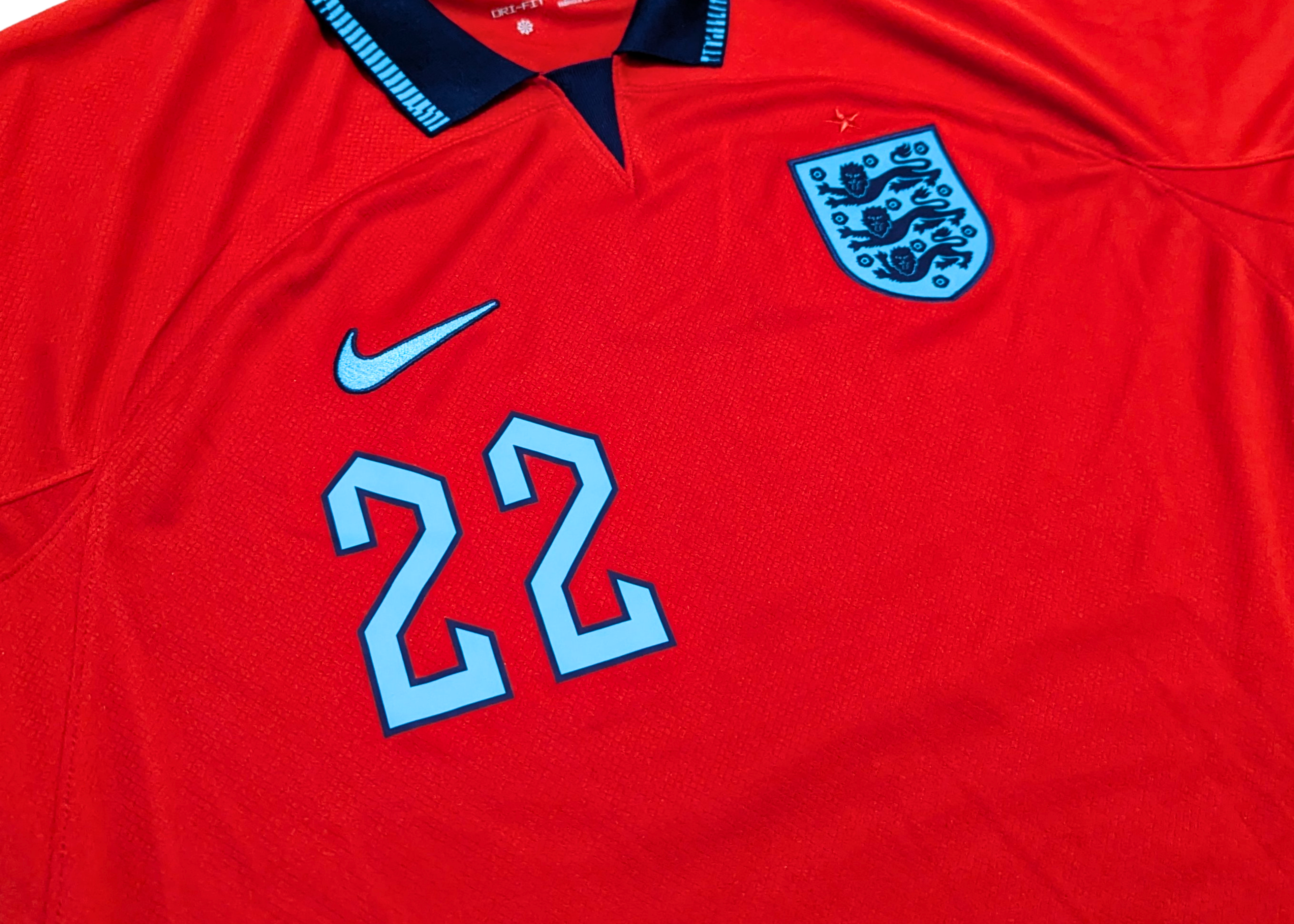 2022-23 England Away Shirt - Bellingham 22