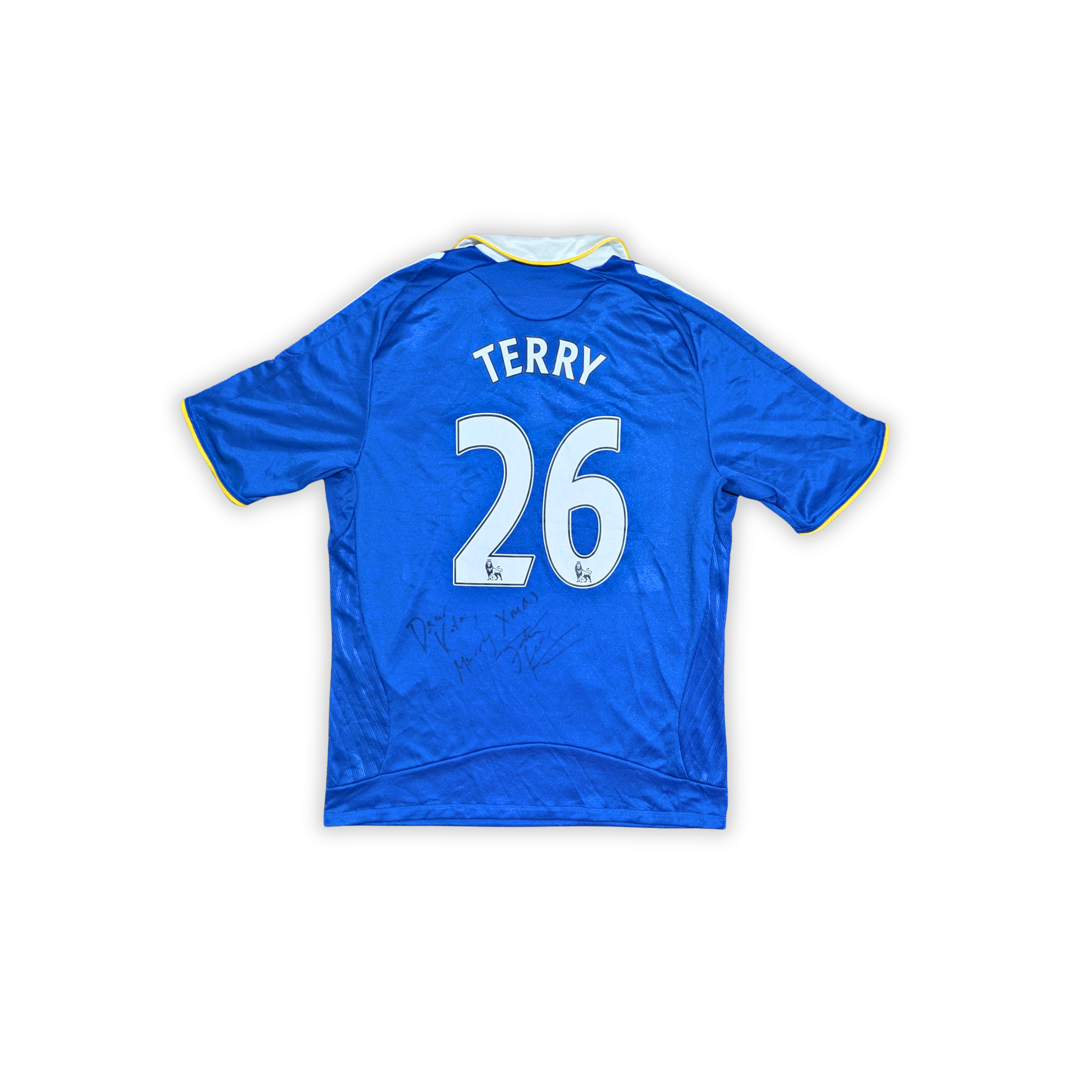 2008-09 Chelsea Home Signed Shirt - Terry 26