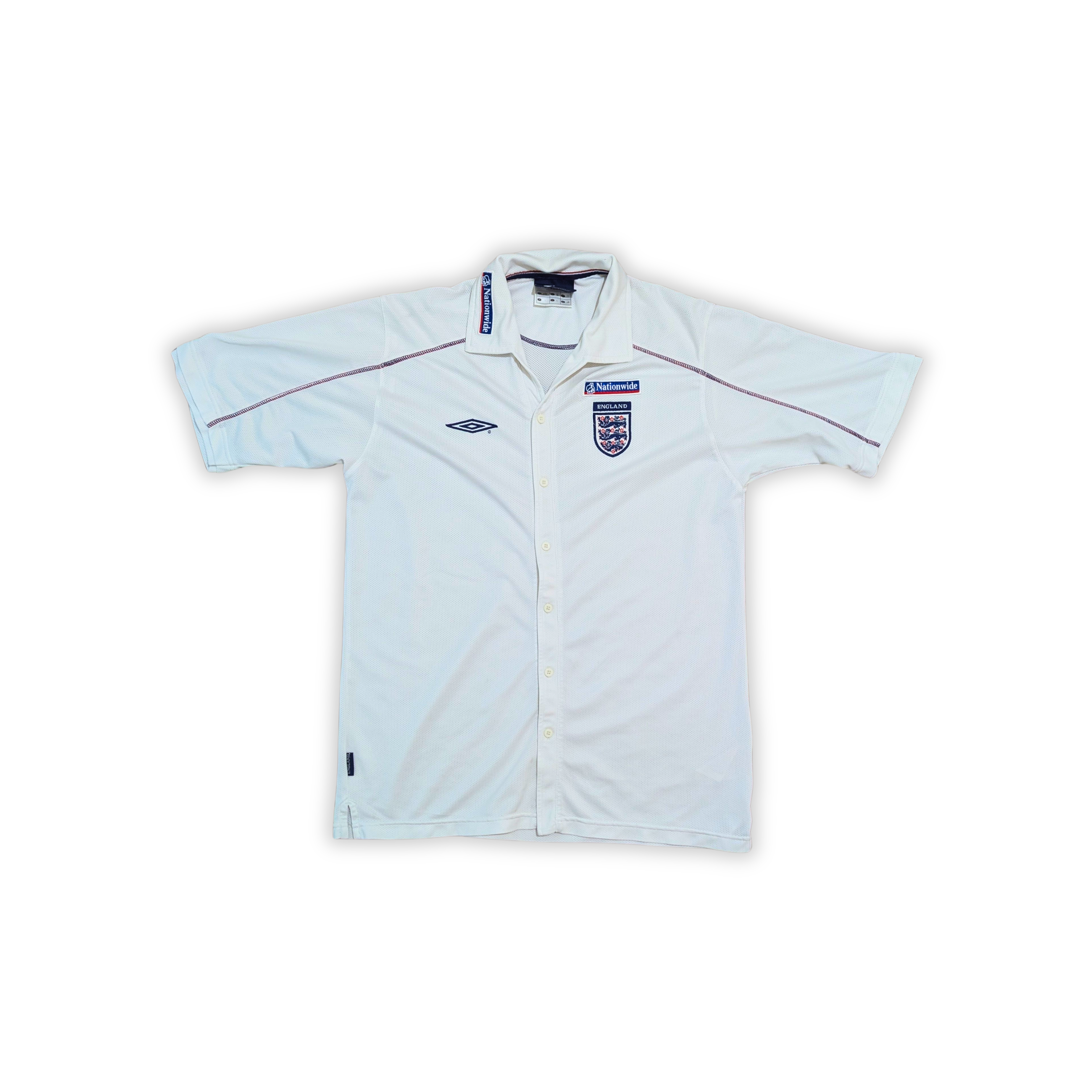 2004-06 England Umbro Button Up Shirt