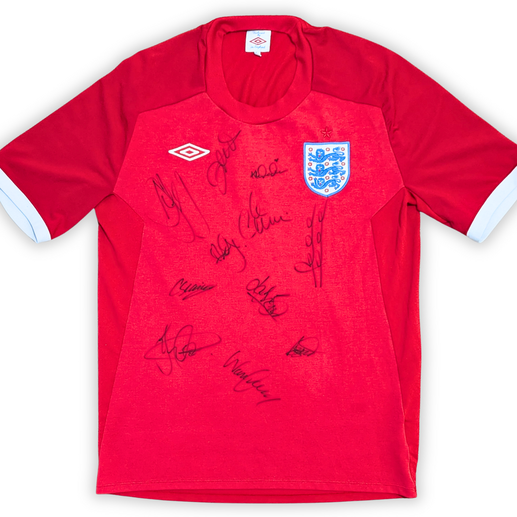 2010-11 England Away Signed Shirt
