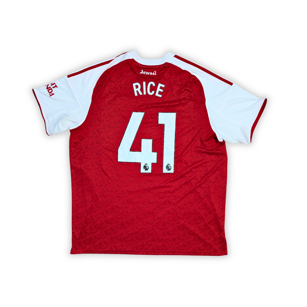 2025-26 Arsenal Home Shirt - Rice 41