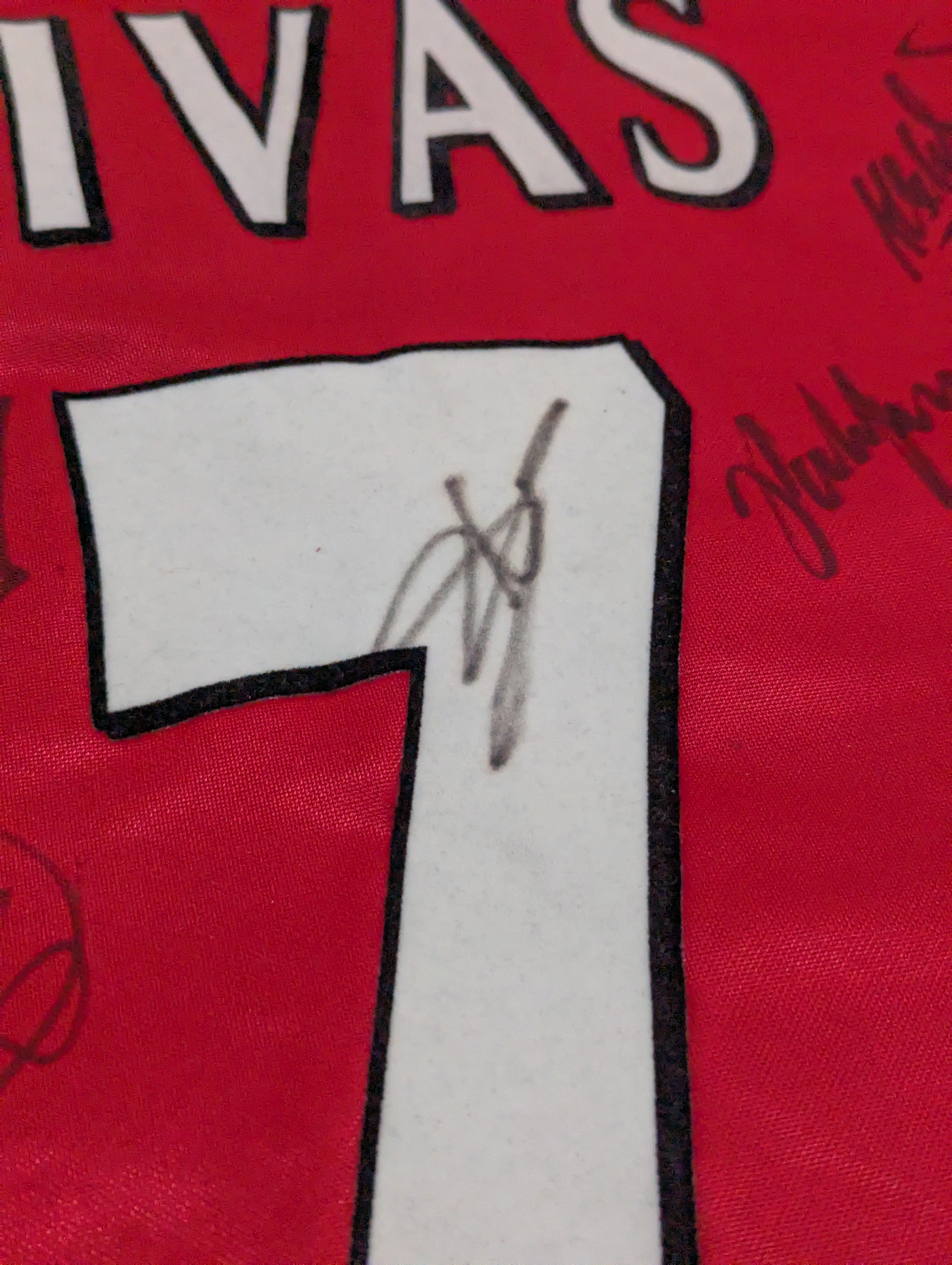 1998-99 Arsenal Home Multi Signed Shirt - Vivas 7
