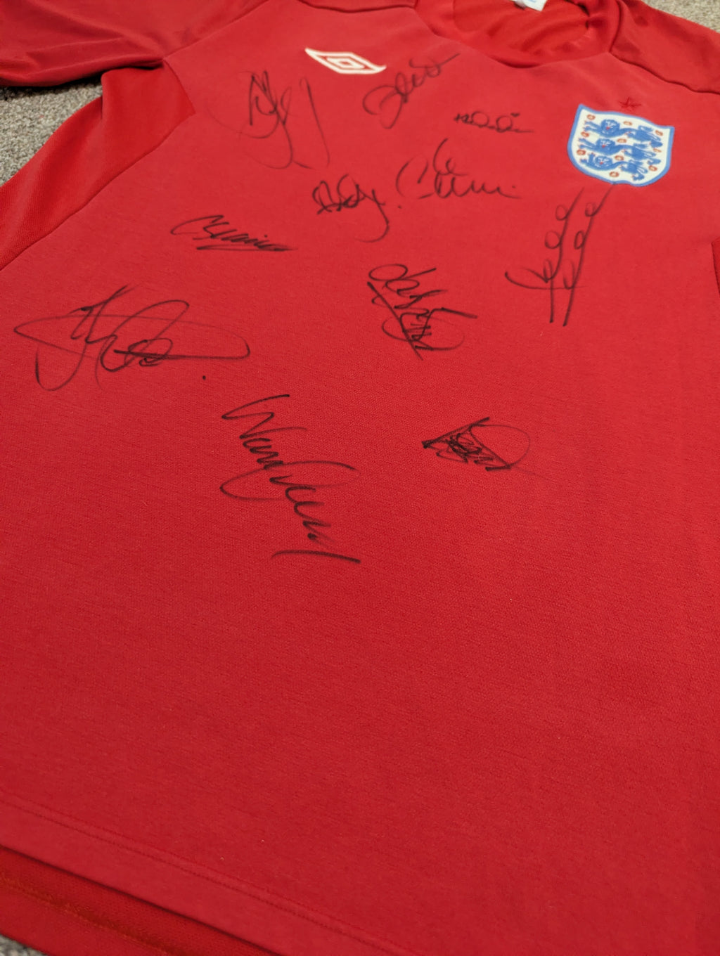 2010-11 England Away Signed Shirt