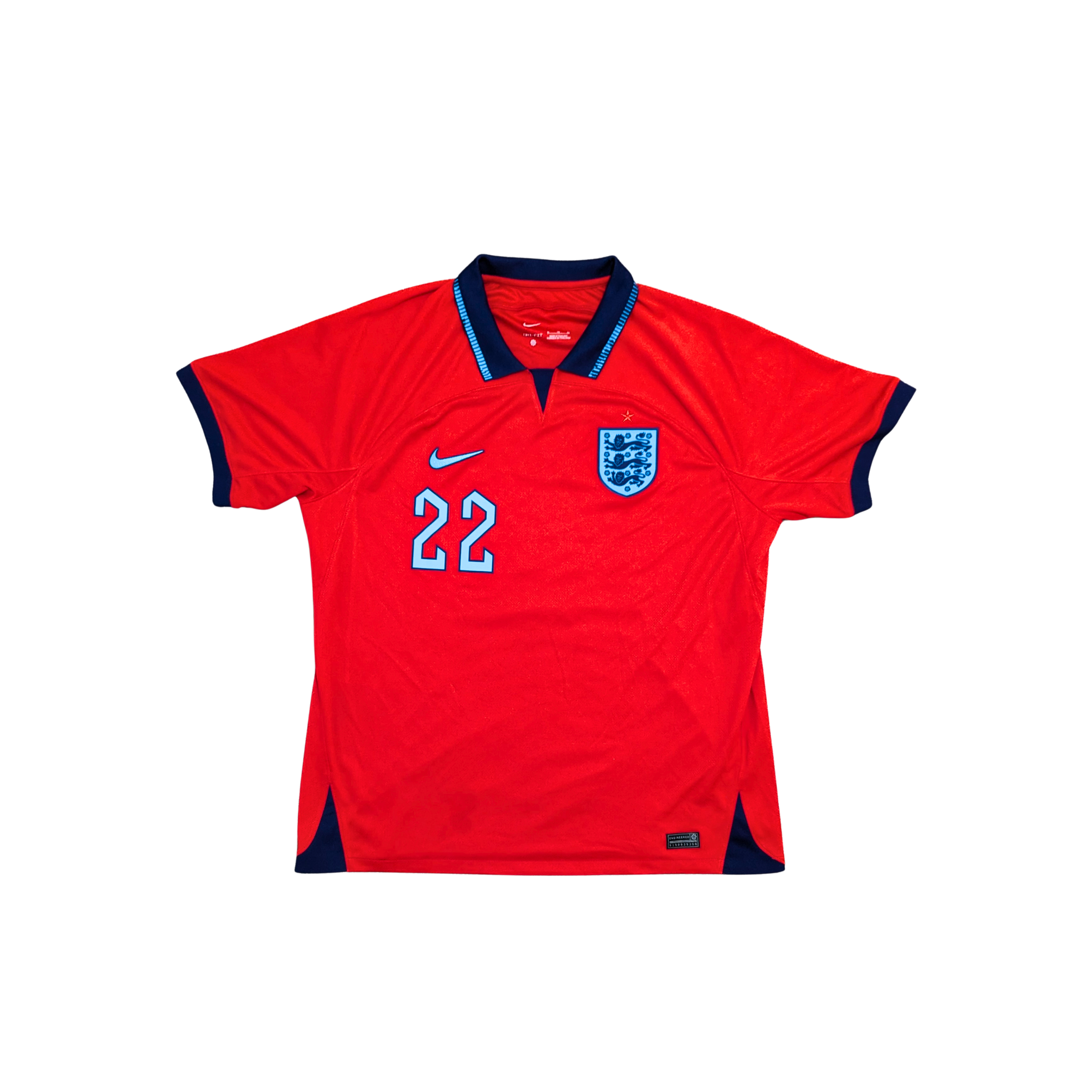 2022-23 England Away Shirt - Bellingham 22