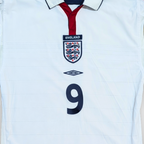 2003-05 England L/S Home Shirt - Rooney 9