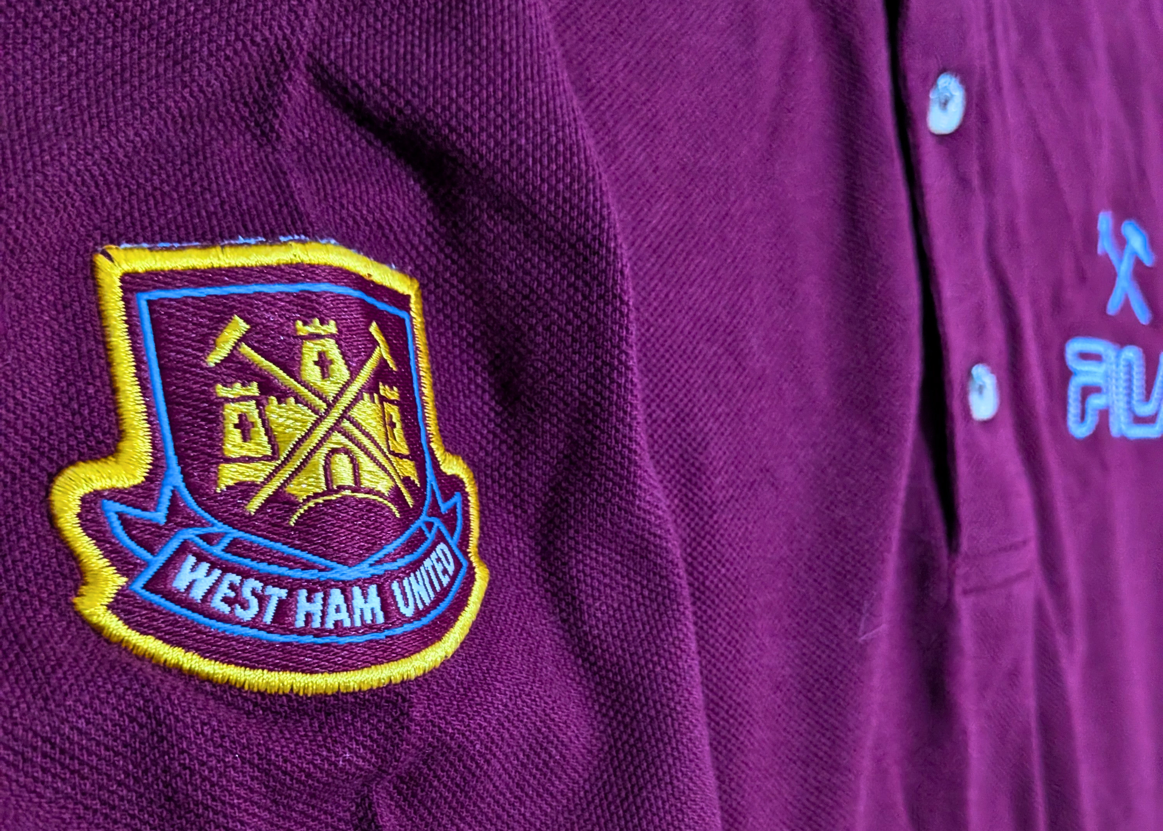 90s West Ham Fila Leisure Polo Shirt - BNWT